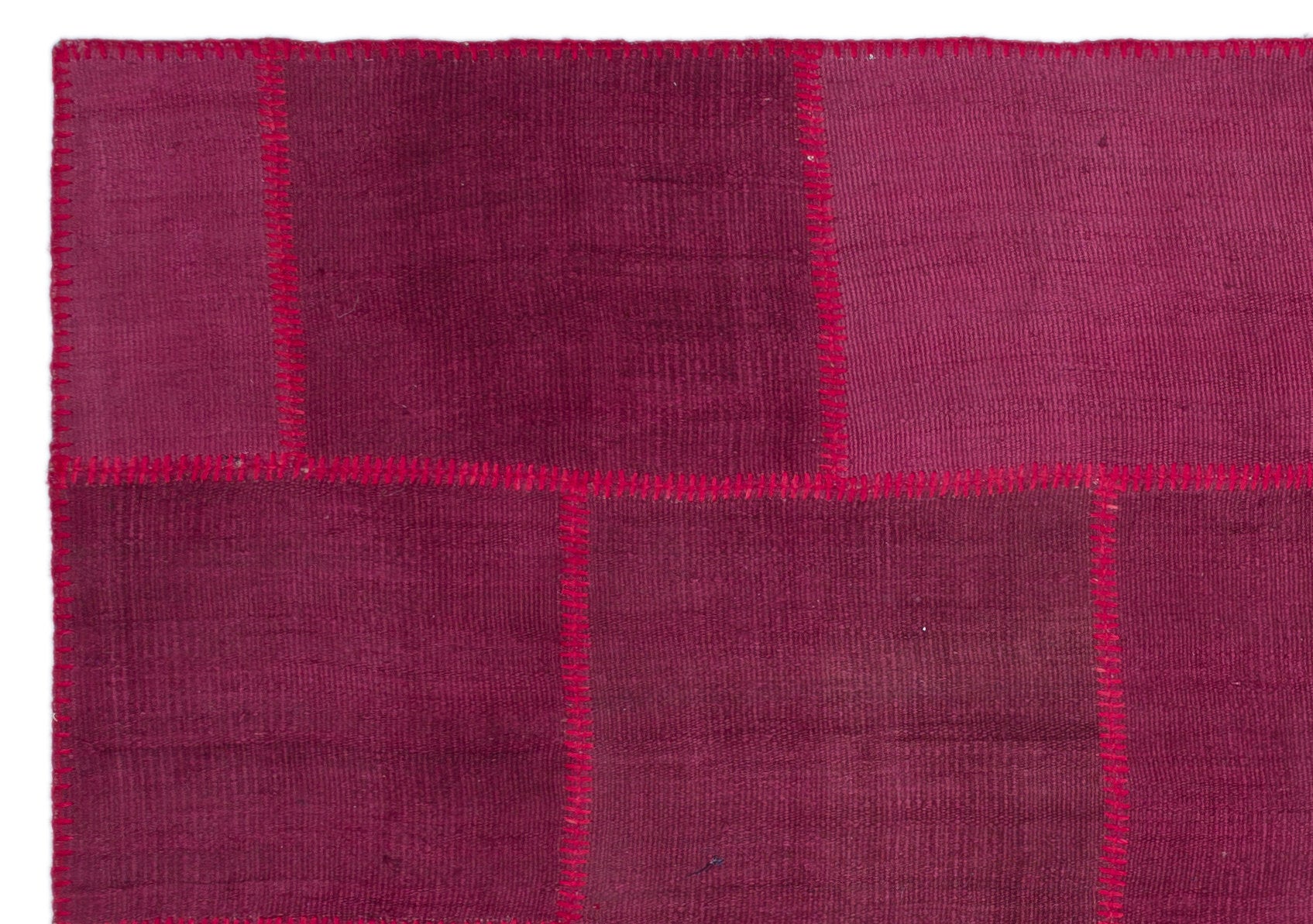 Mixed Over Dyed Kilim Patchwork Unique Rug 5'4'' x 7'7'' ft 162 x 231 cm