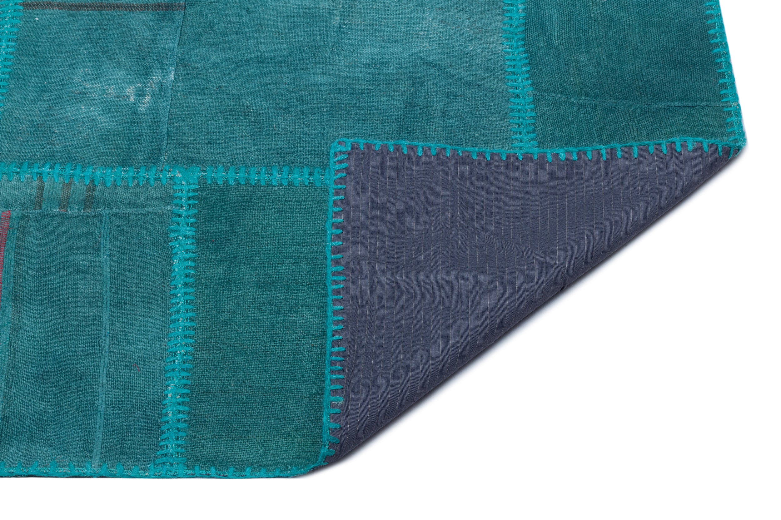 Mixed Over Dyed Kilim Patchwork Unique Rug 4'11'' x 7'5'' ft 150 x 225 cm