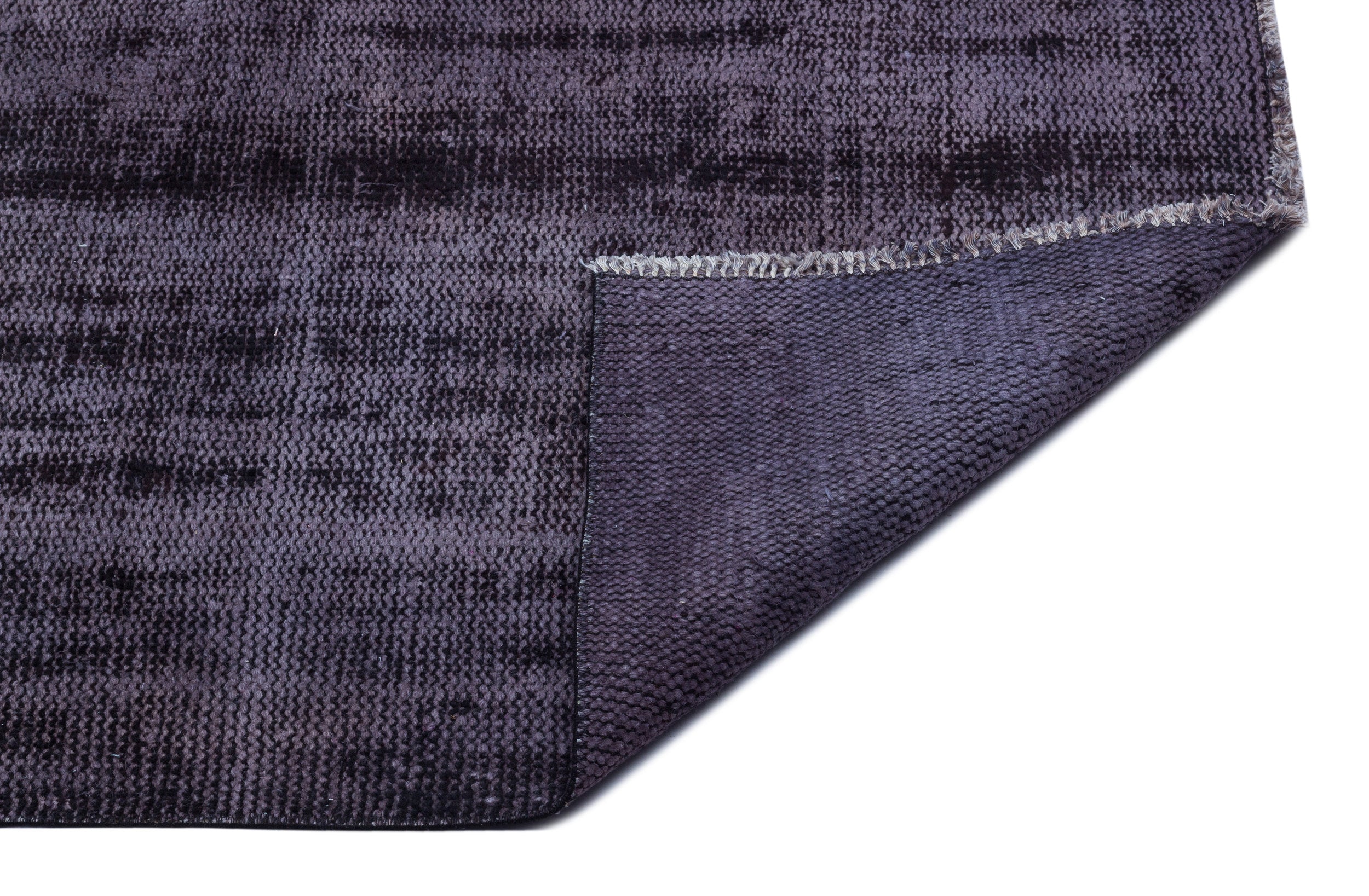 Black Over Dyed Vintage Rug 5'3'' x 8'7'' ft 161 x 261 cm