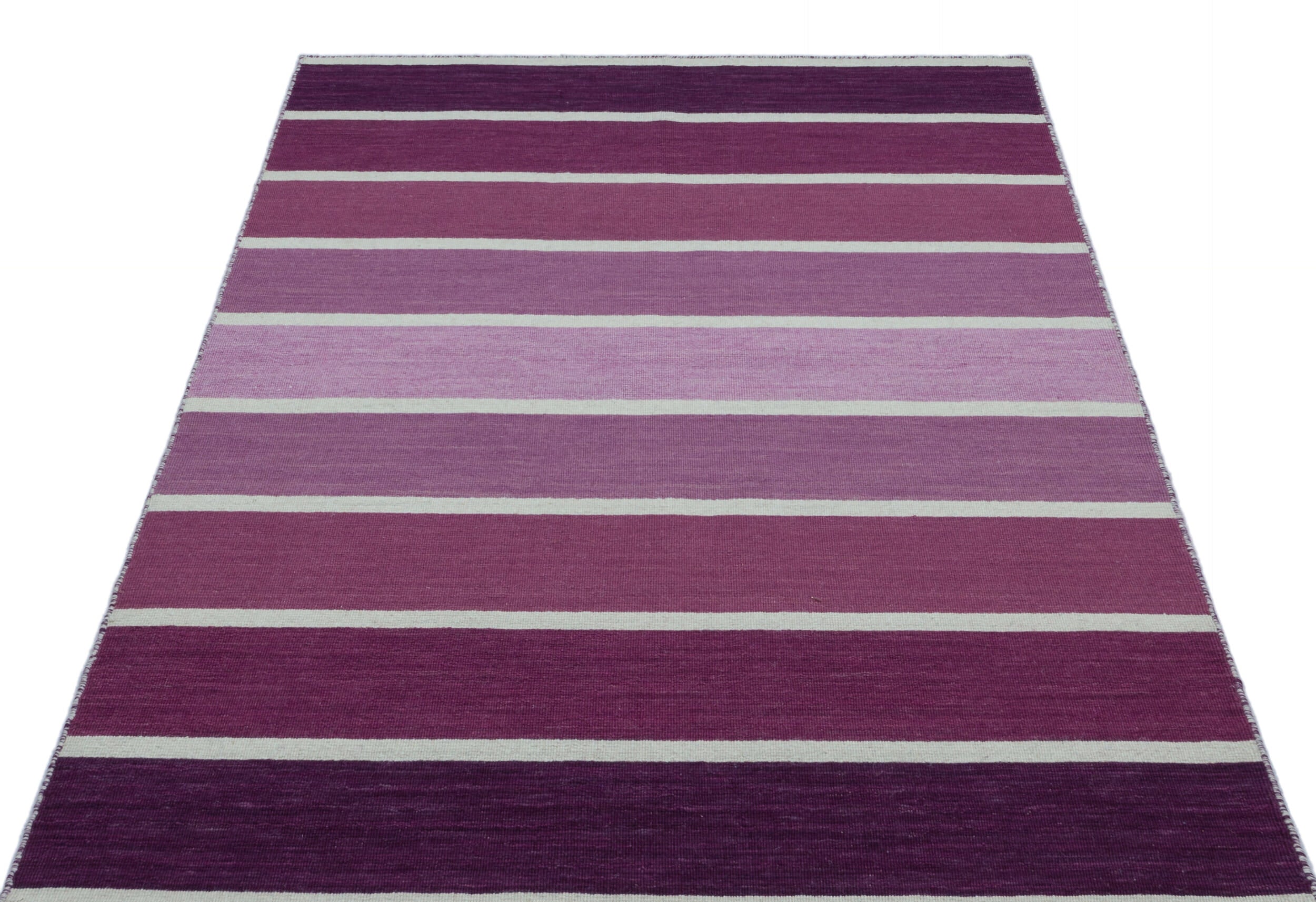 Striped Over Dyed Kilim Rug 4'0'' x 6'0'' ft 122 x 183 cm