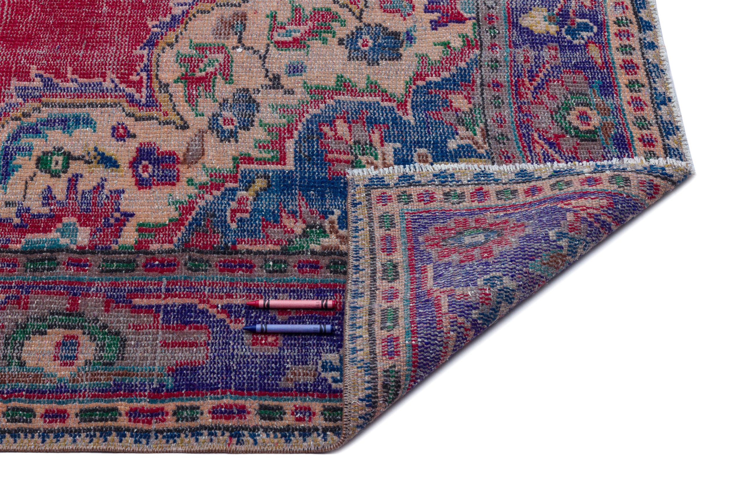 Naturel Over Dyed Vintage Rug 6'1'' x 9'5'' ft 186 x 286 cm