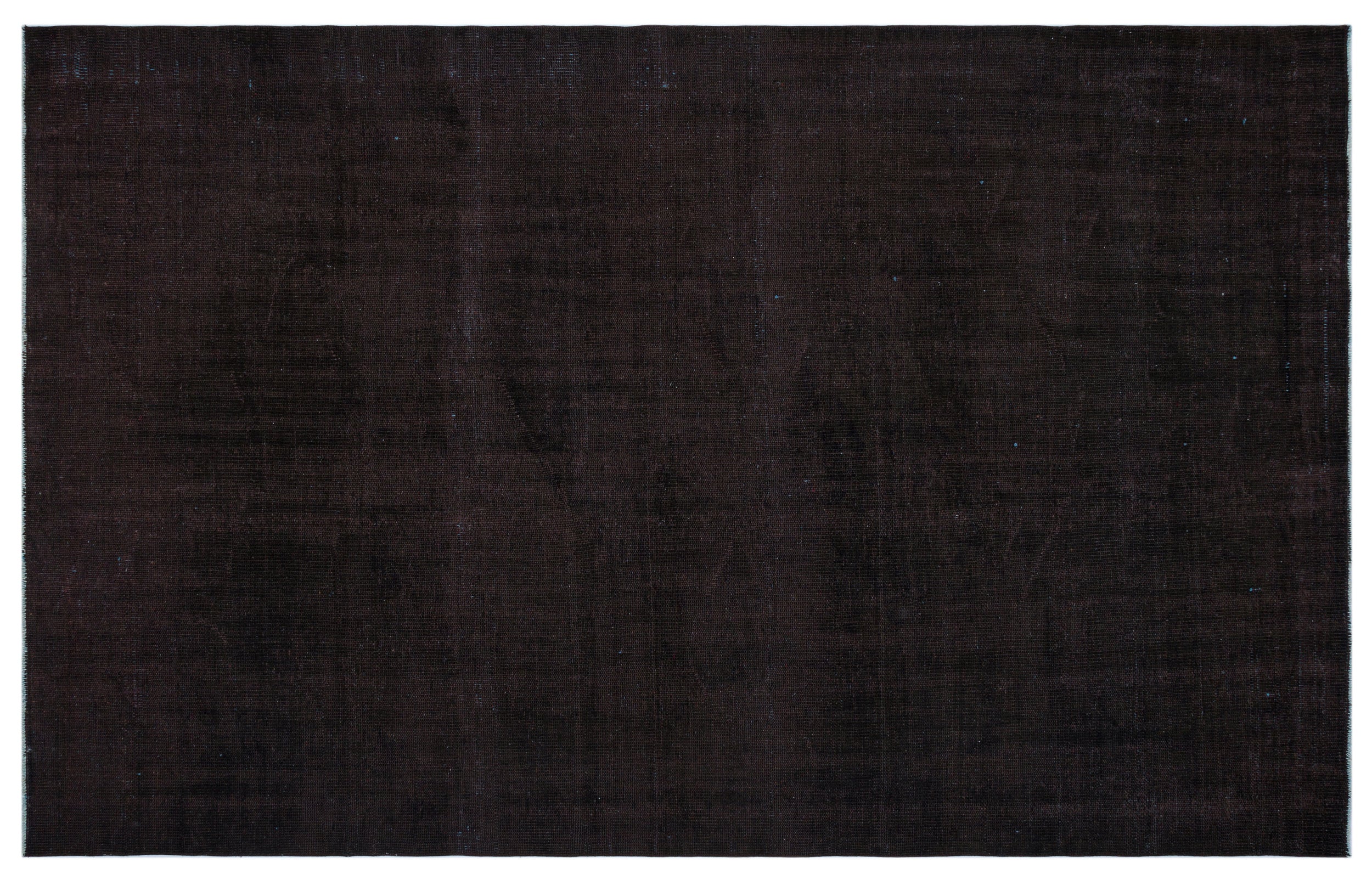 Black Over Dyed Vintage Rug 5'9'' x 9'0'' ft 176 x 275 cm