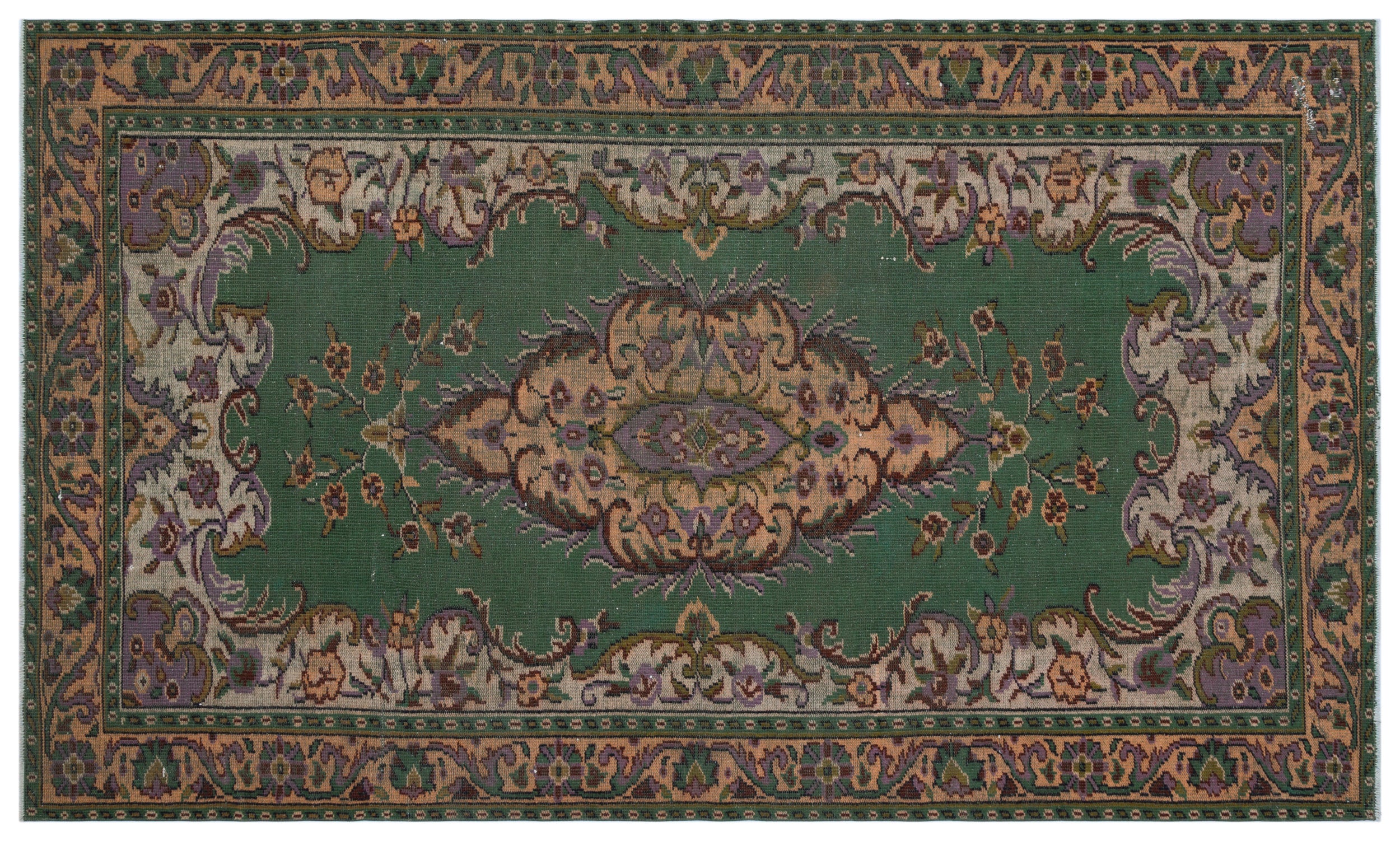 Naturel Over Dyed Vintage Rug 6'0'' x 10'2'' ft 183 x 309 cm