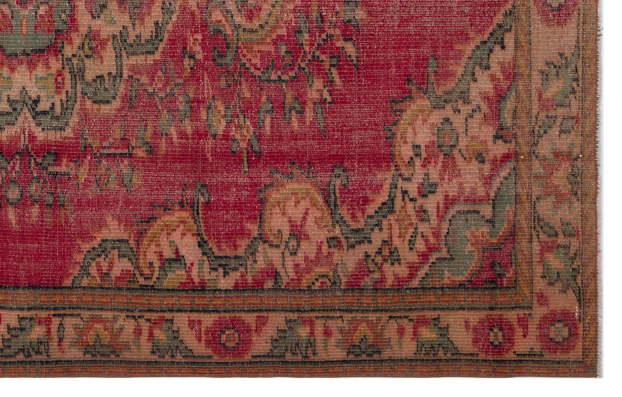 Naturel Over Dyed Vintage Rug 5'7'' x 8'11'' ft 171 x 271 cm