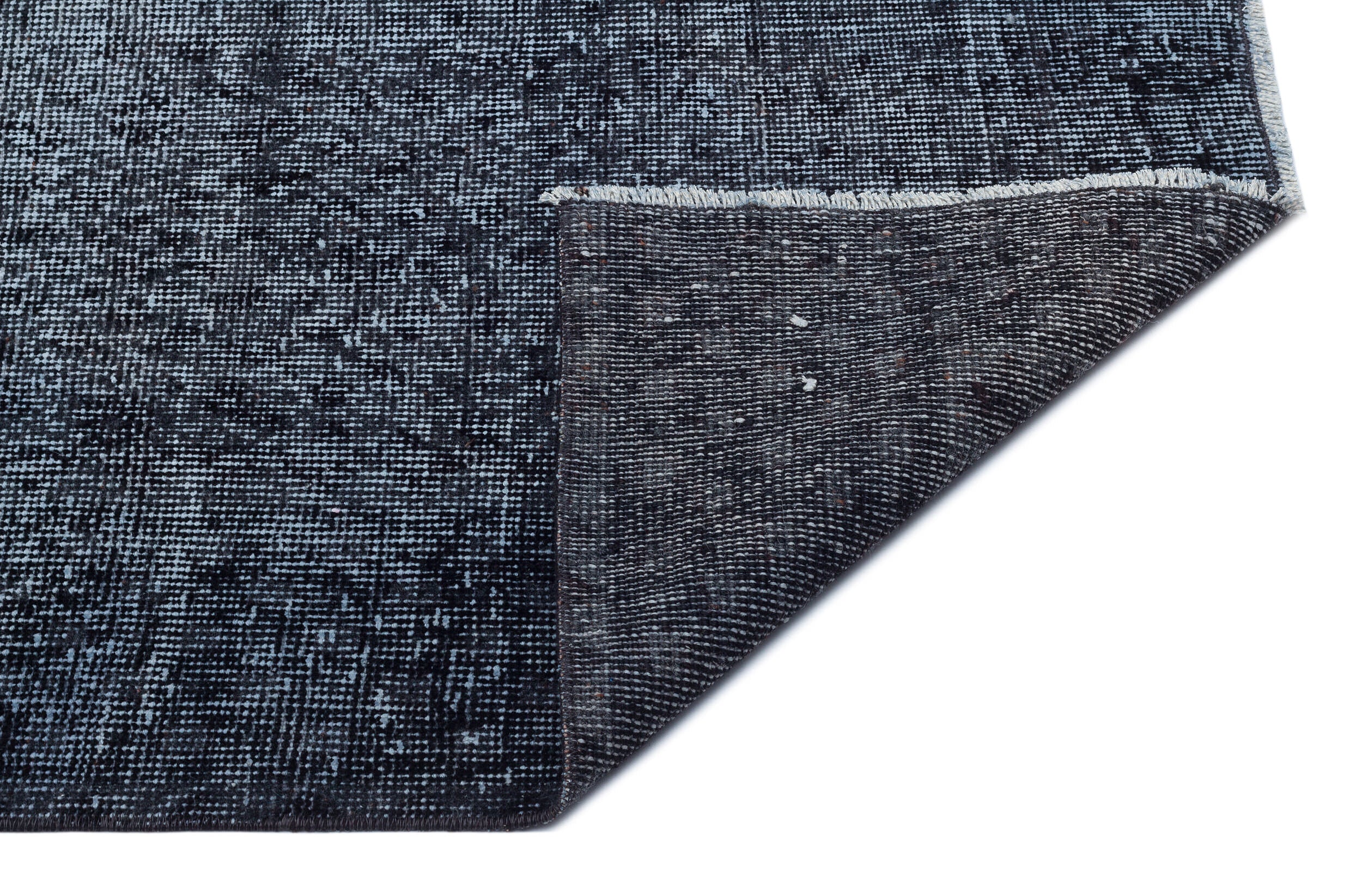 Gray Over Dyed Vintage Rug 5'11'' x 9'4'' ft 180 x 284 cm