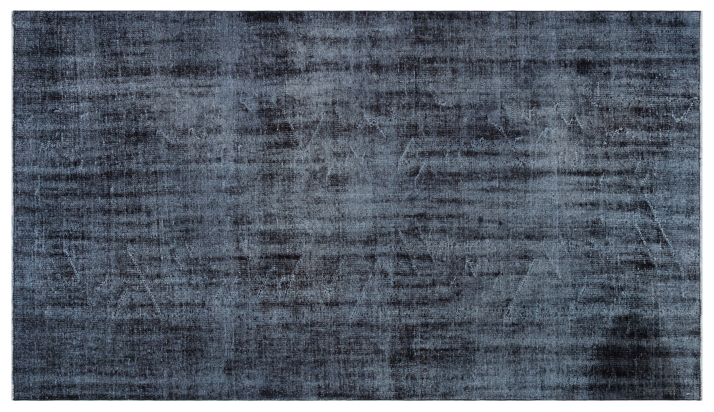 Gray Over Dyed Vintage Rug 5'1'' x 9'3'' ft 155 x 281 cm