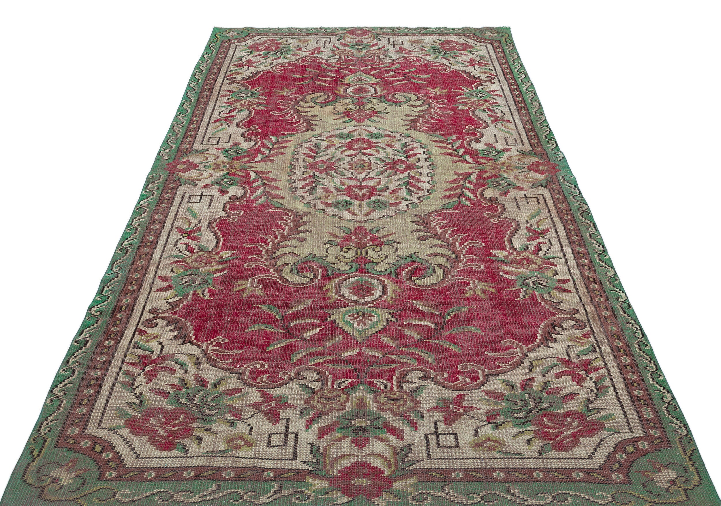 Naturel Over Dyed Vintage Rug 5'4'' x 8'4'' ft 162 x 255 cm