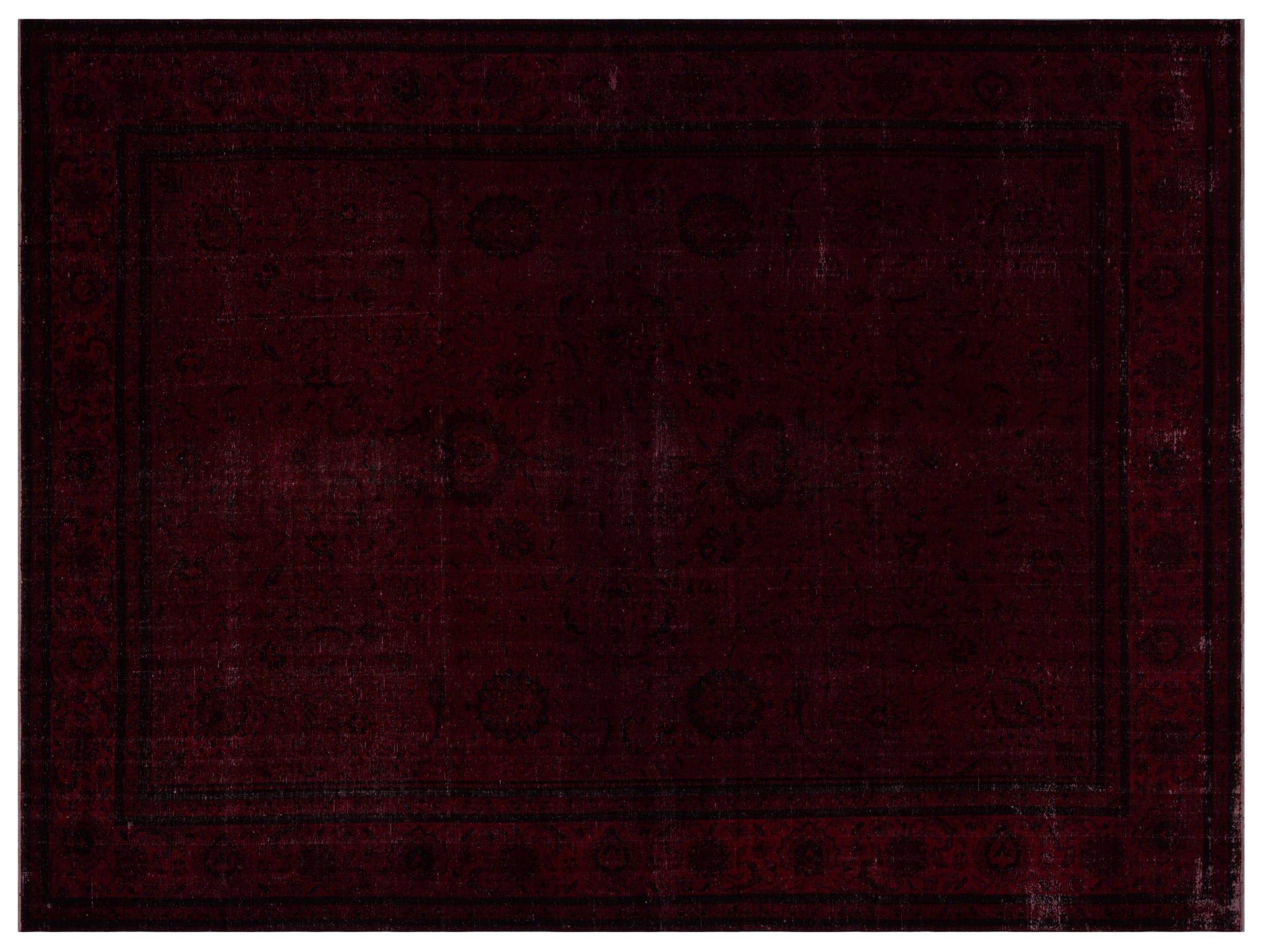 Red Over Dyed Vintage XLarge Rug 10'7'' x 14'4'' ft 323 x 436 cm