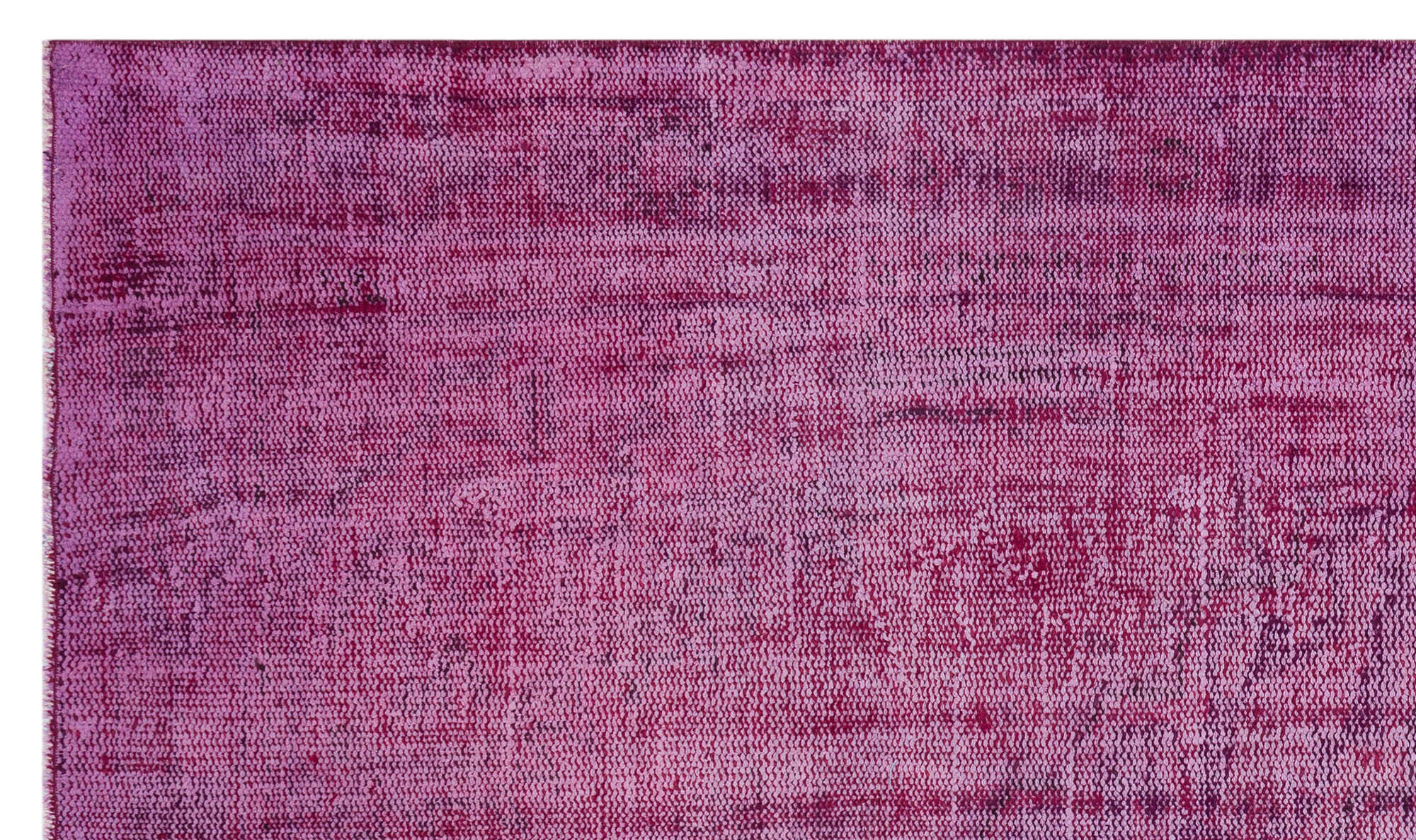 Fuchsia Over Dyed Vintage Rug 4'12'' x 8'7'' ft 152 x 261 cm