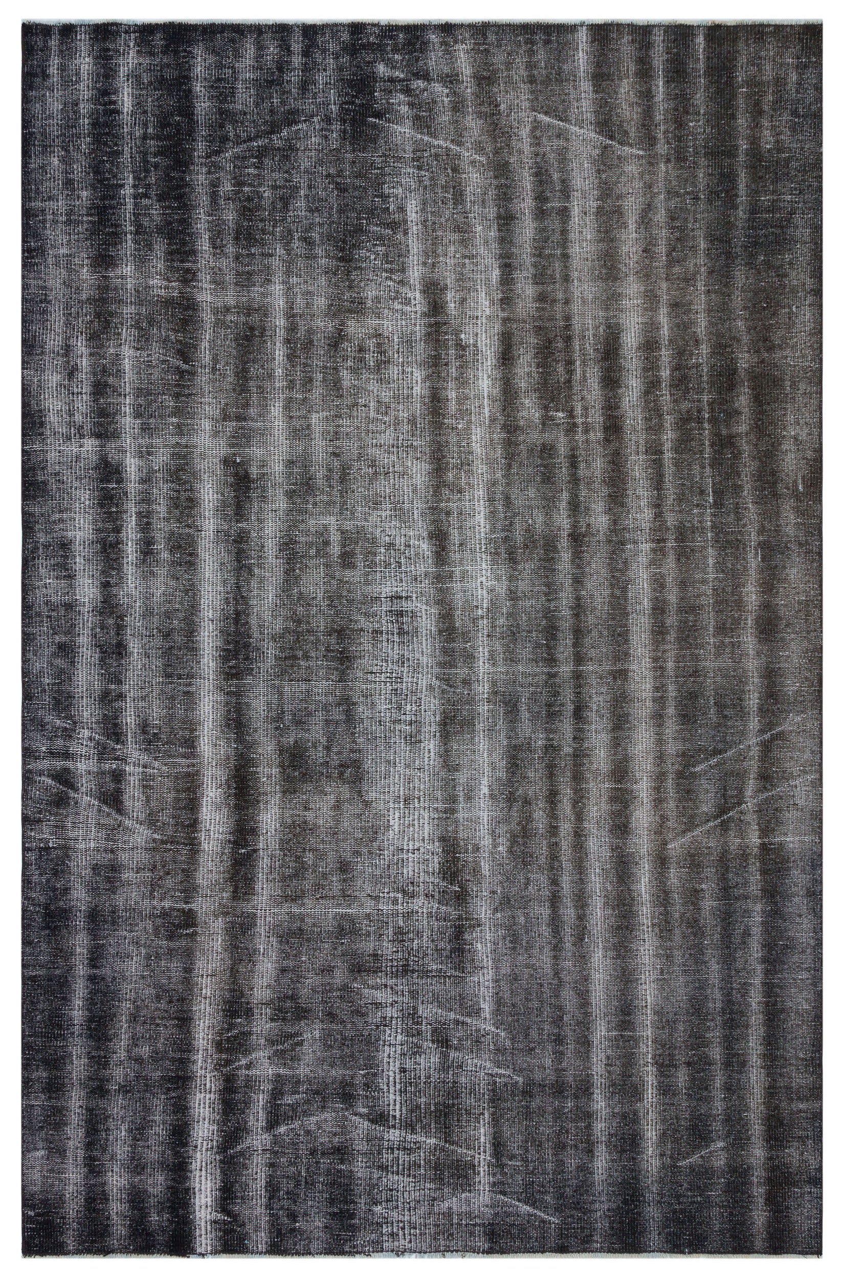 Gray Over Dyed Vintage Rug 5'8'' x 8'7'' ft 173 x 261 cm