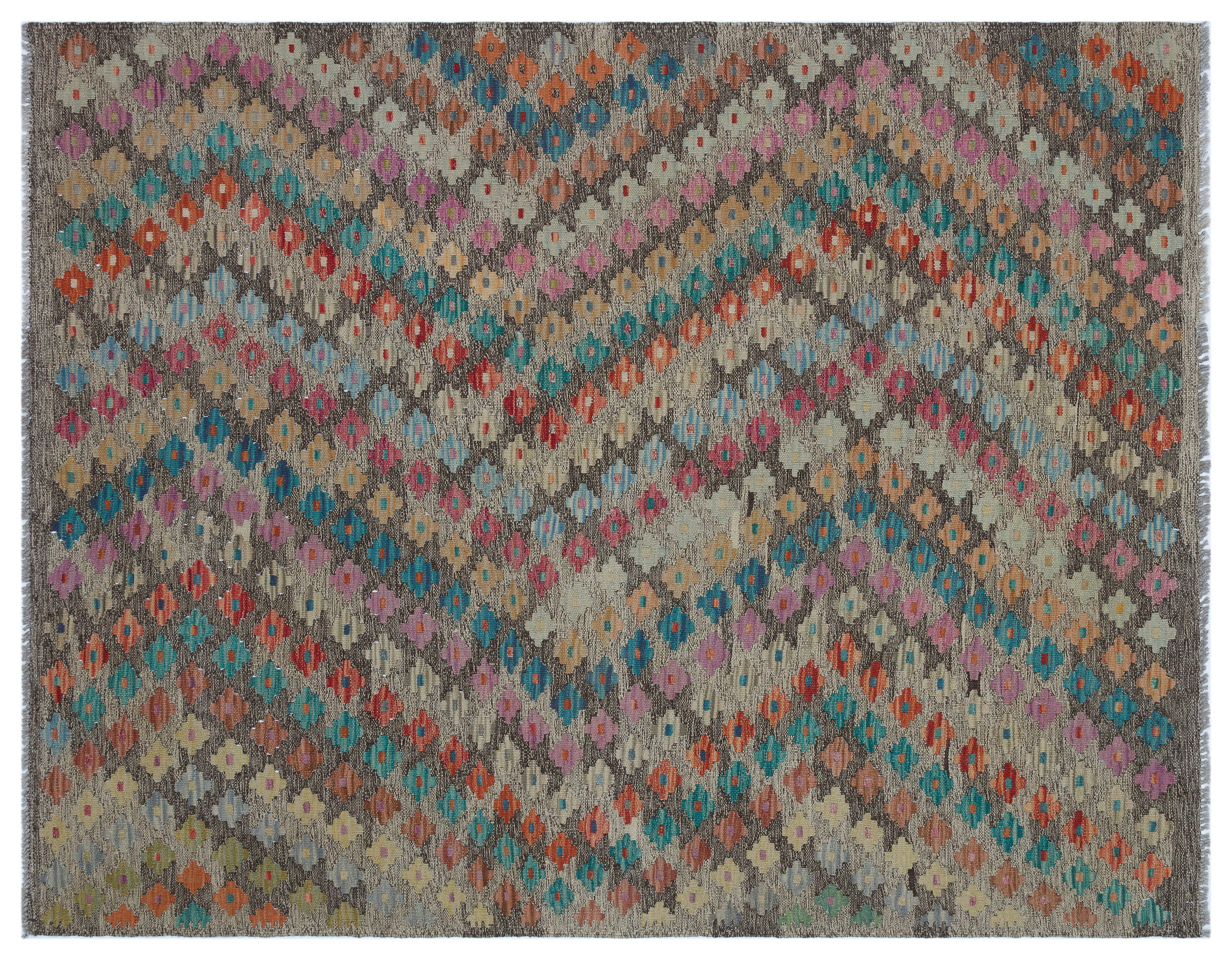 Naturel Over Dyed Kandahar Rug 5'1'' x 6'5'' ft 154 x 195 cm