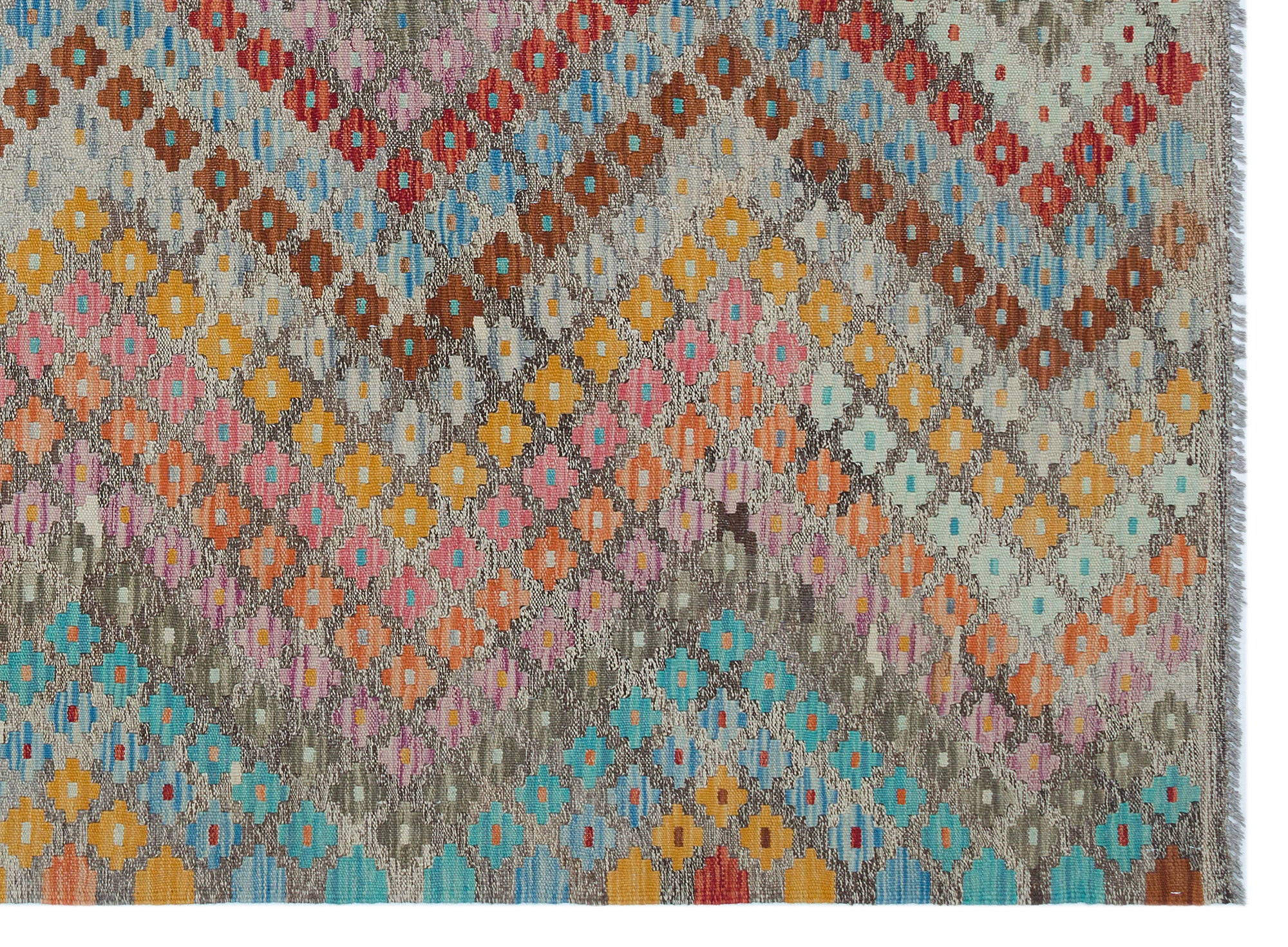Naturel Over Dyed Kandahar Rug 5'11'' x 7'11'' ft 180 x 242 cm