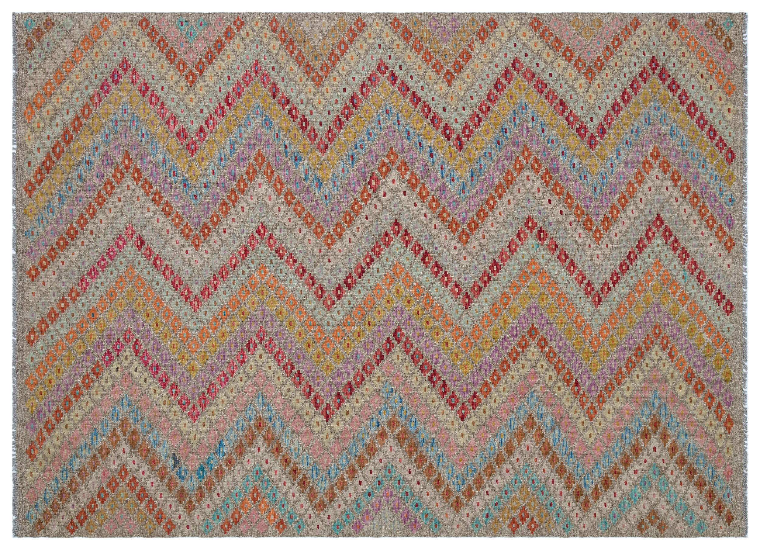 Naturel Over Dyed Kandahar Rug 5'10'' x 7'12'' ft 179 x 243 cm