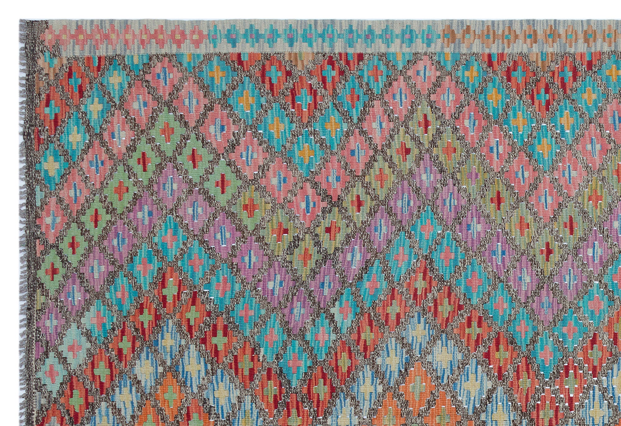 Naturel Over Dyed Kandahar Rug 5'9'' x 8'4'' ft 175 x 255 cm