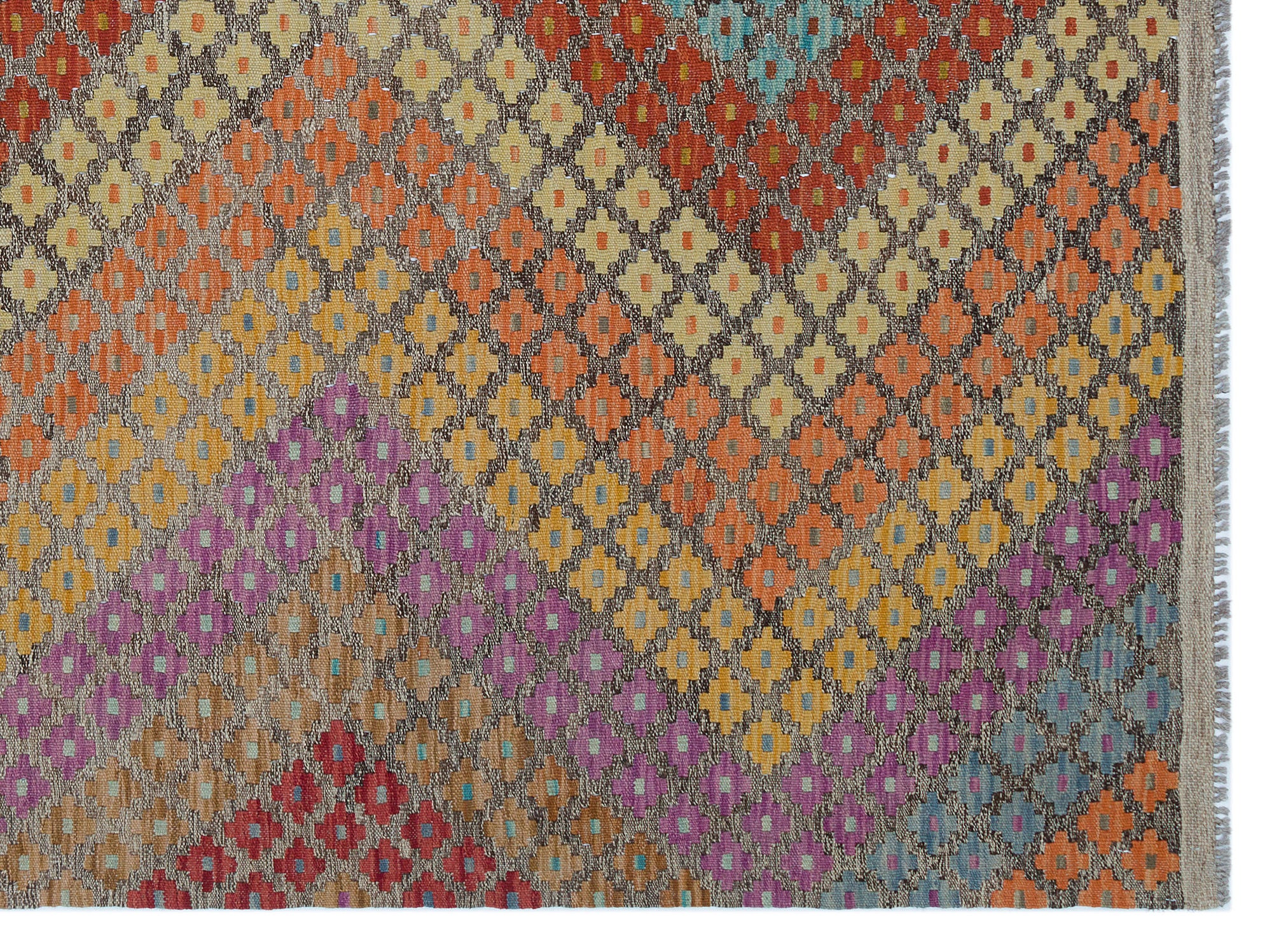 Naturel Over Dyed Kandahar Rug 6'0'' x 7'11'' ft 184 x 242 cm