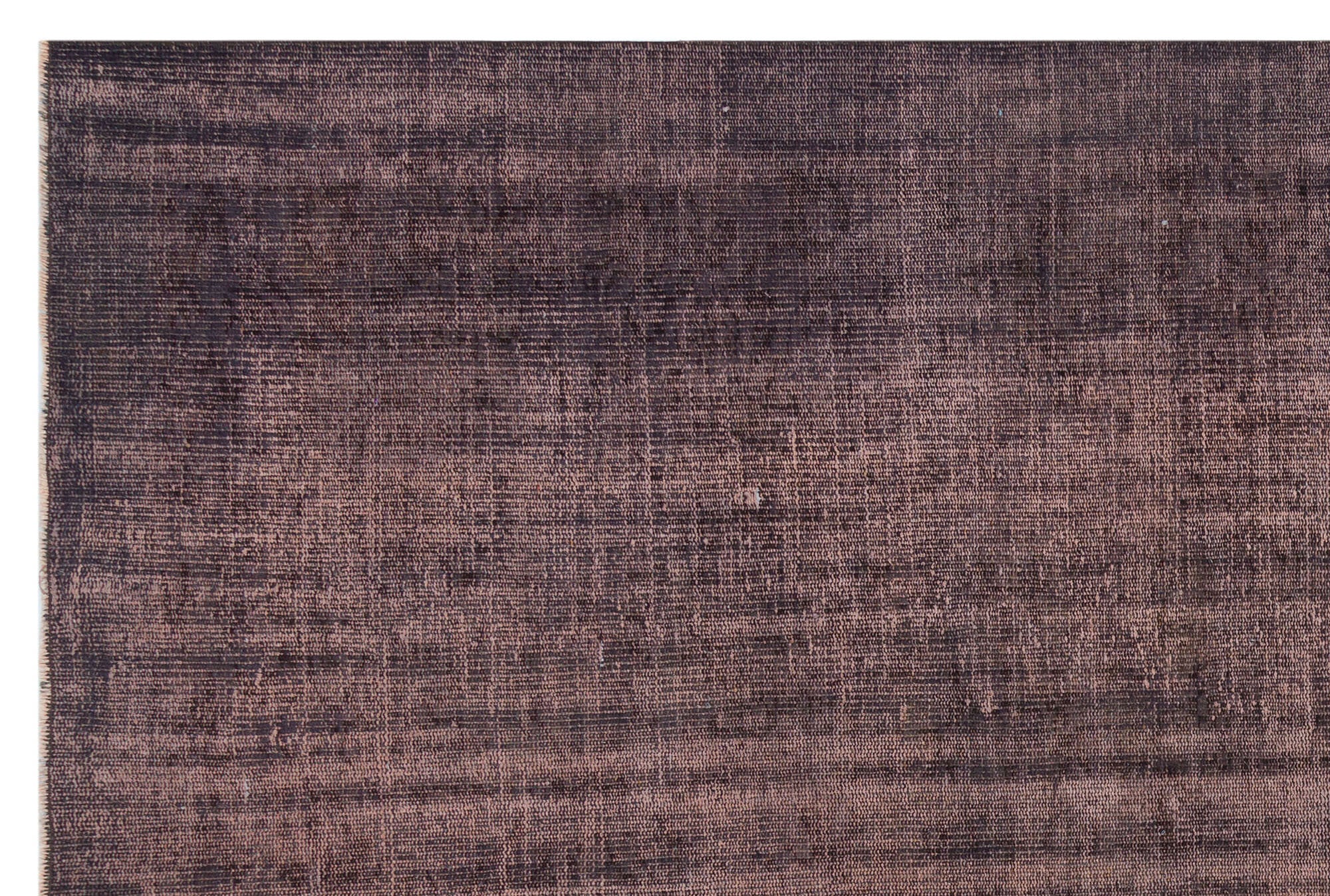 Brown Over Dyed Vintage Rug 5'11'' x 9'0'' ft 181 x 275 cm