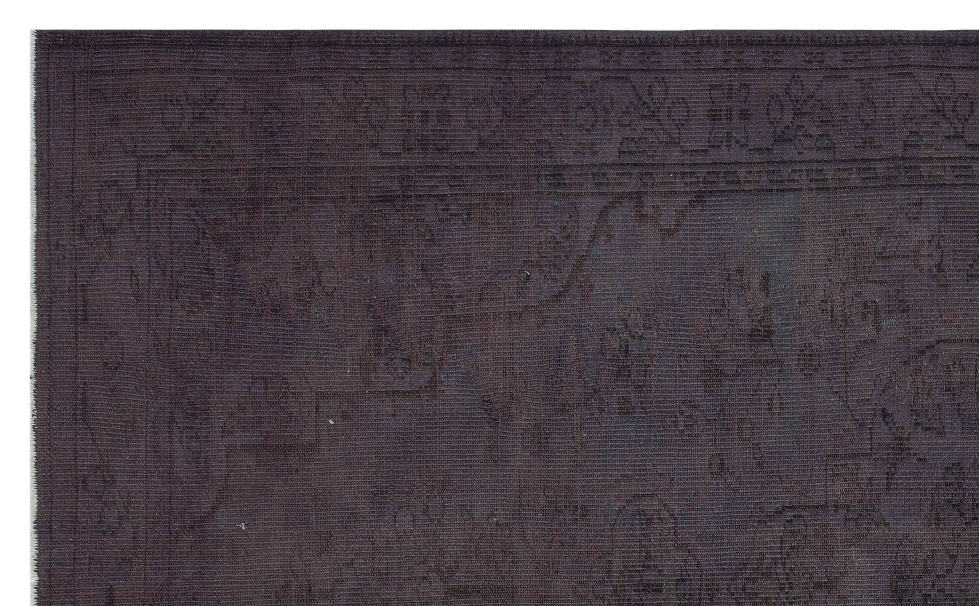 Gray Over Dyed Vintage Rug 6'1'' x 10'0'' ft 185 x 305 cm