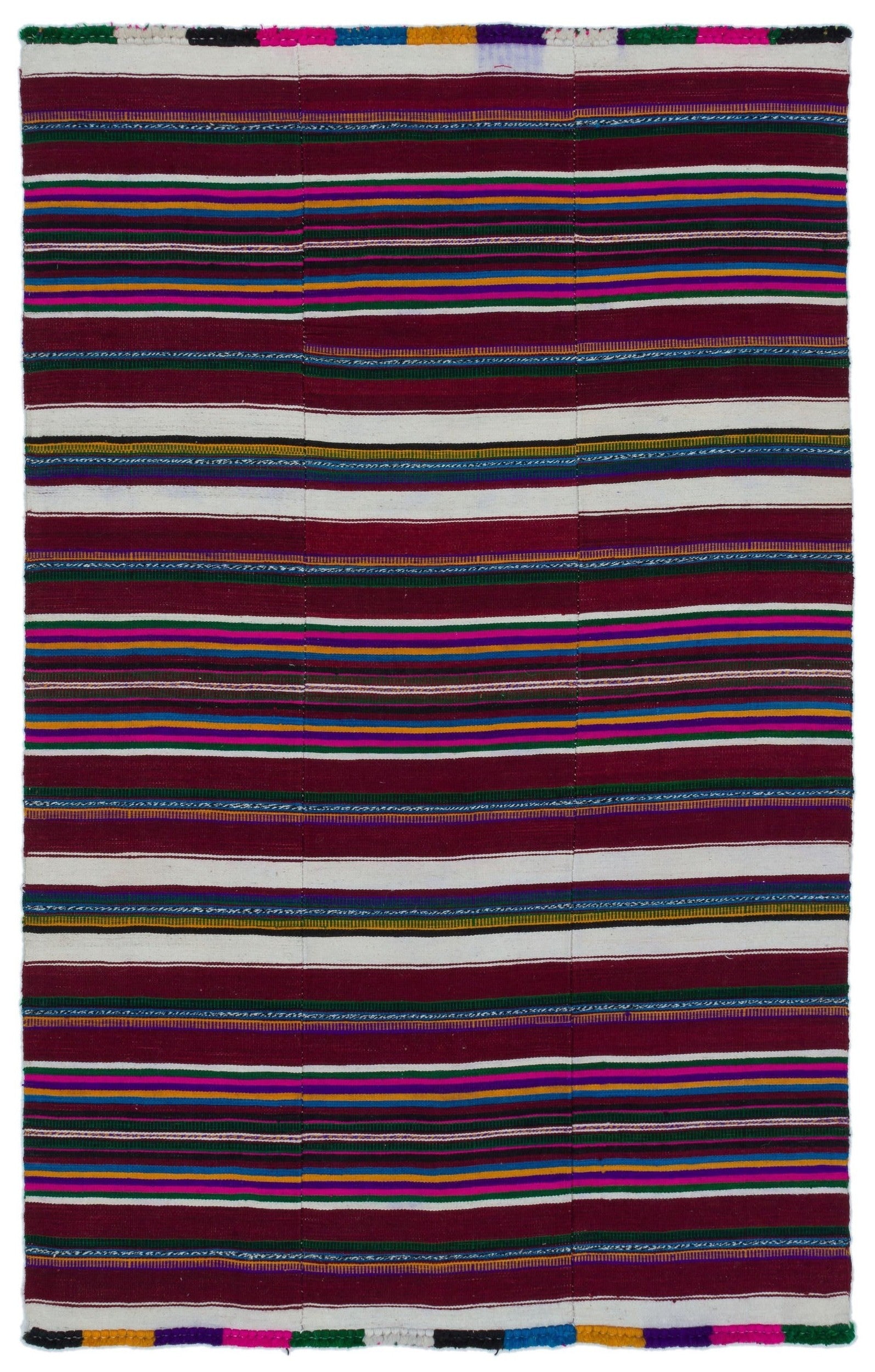 Natural Chaput Kilim Rug 4'1'' x 6'5'' ft 124 x 195 cm