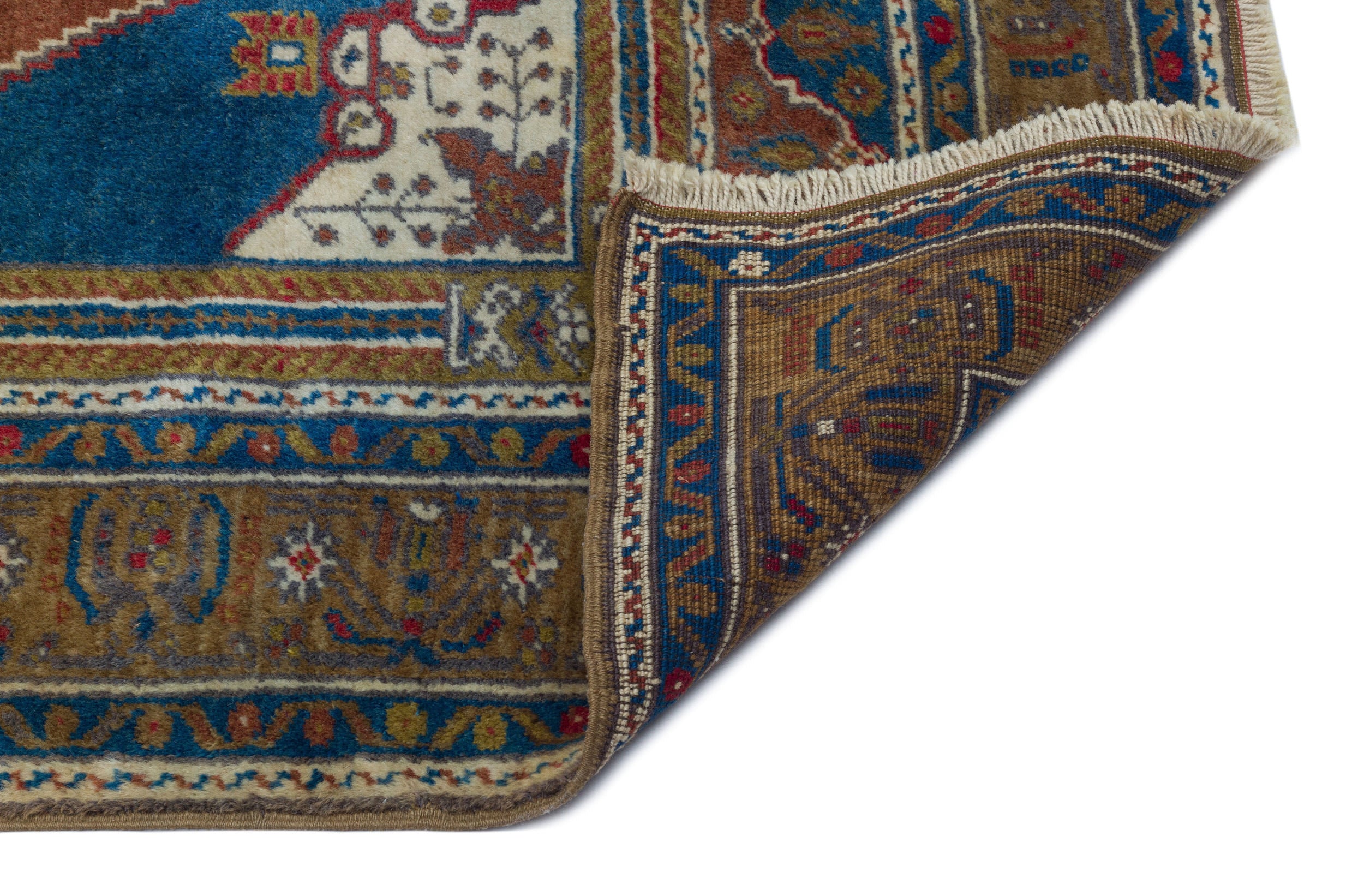 Natural Anatolium Turkish Vintage Rug 4'3'' x 6'11'' ft 130 x 212 cm