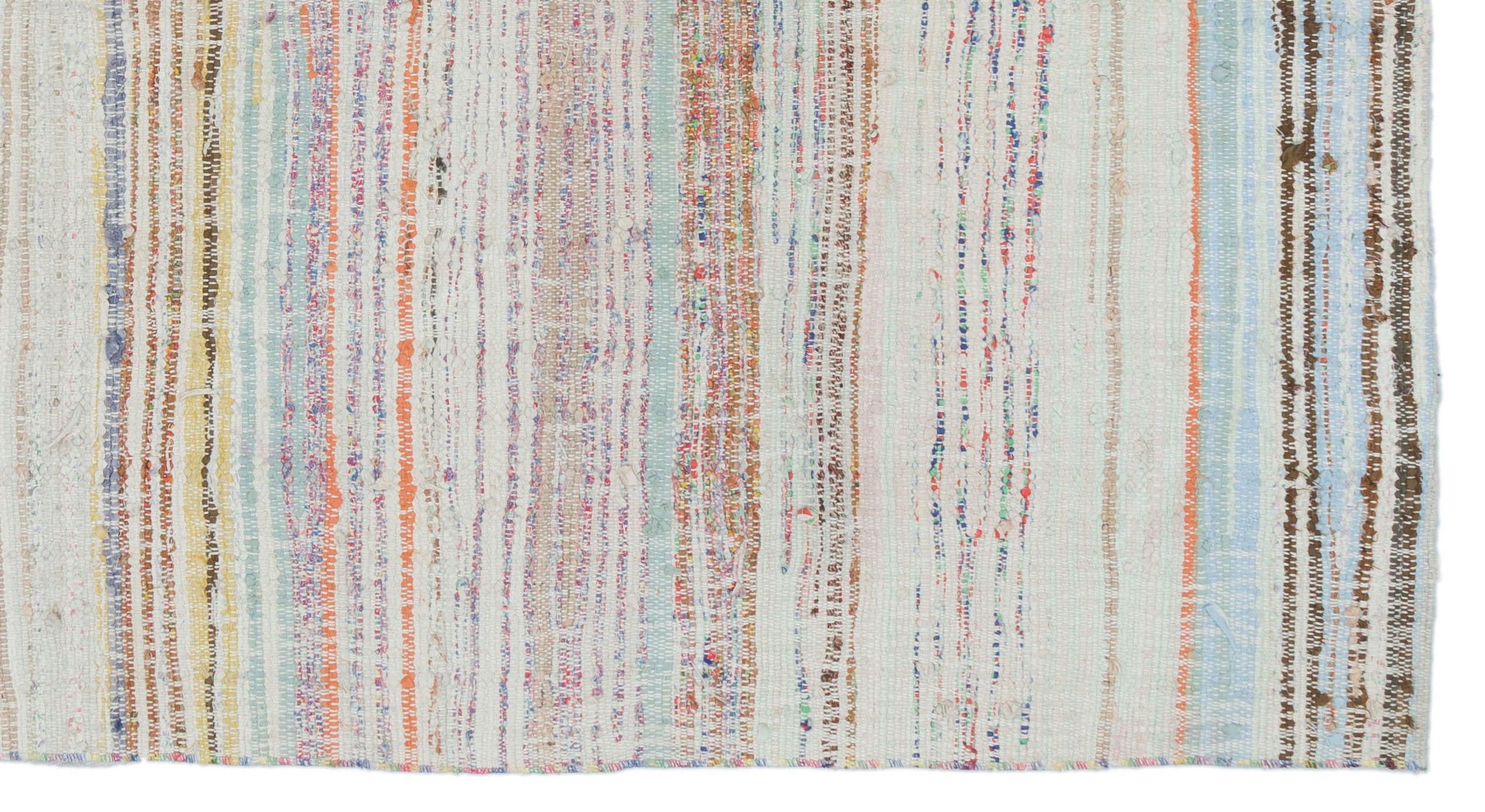 Natural Chaput Kilim Rug 3'12'' x 7'8'' ft 121 x 233 cm