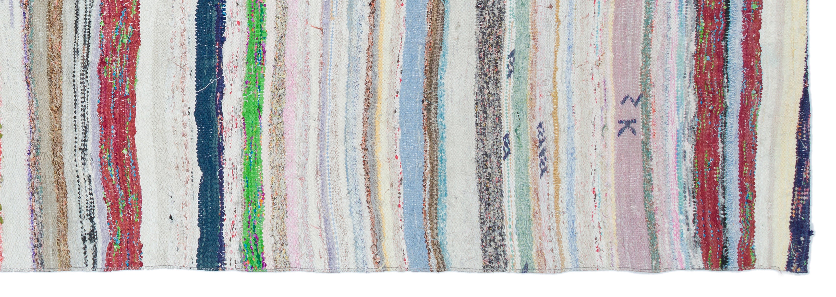Chaput Over Dyed Kilim Rug 3'4'' x 9'9'' ft 102 x 296 cm
