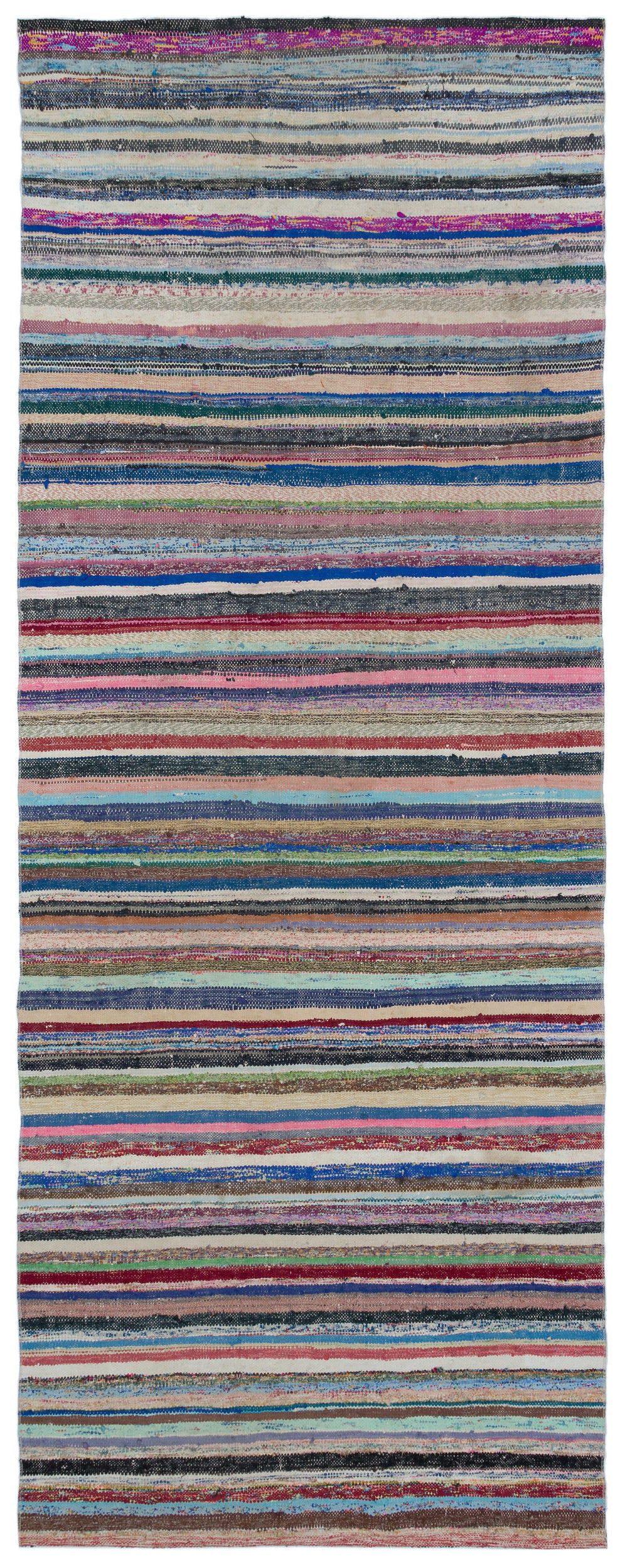 Chaput Over Dyed Kilim Rug 4'11'' x 12'7'' ft 150 x 383 cm