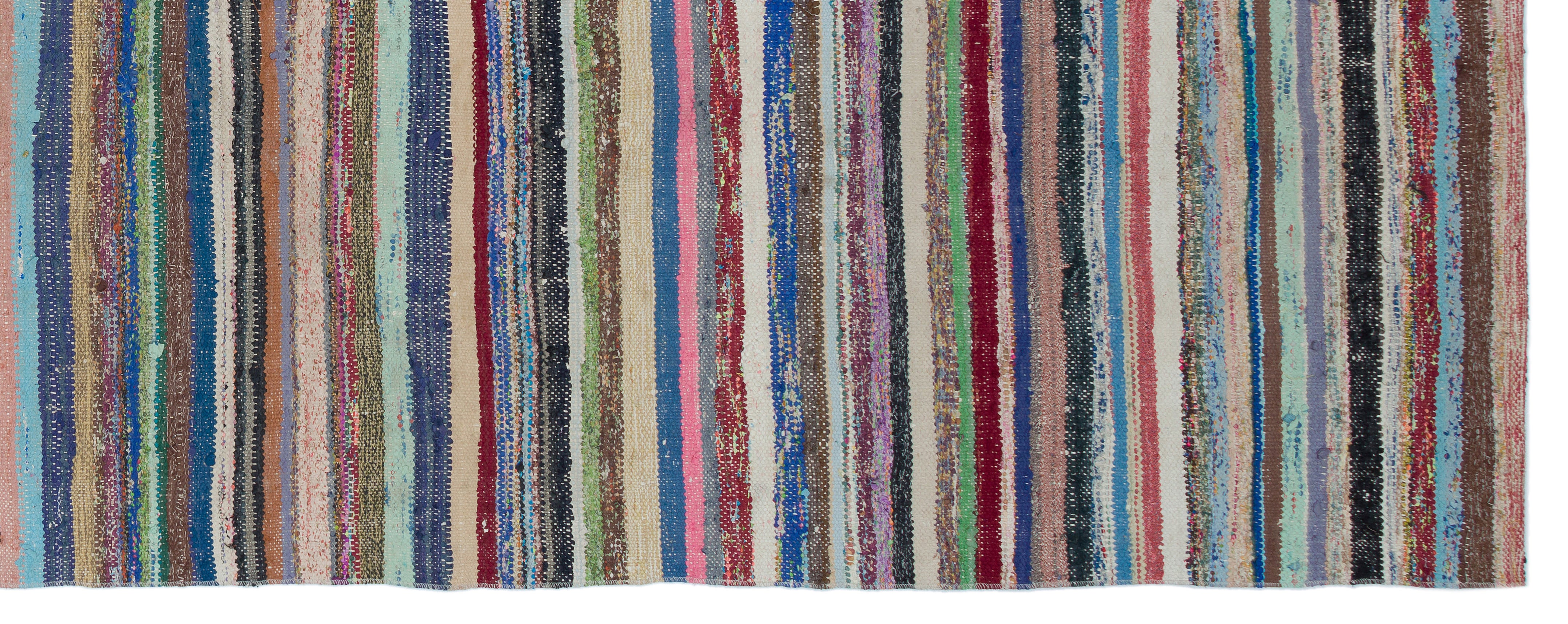 Chaput Over Dyed Kilim Rug 4'11'' x 12'7'' ft 150 x 383 cm