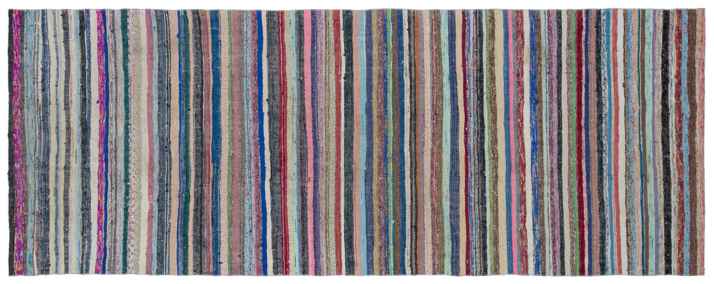 Chaput Over Dyed Kilim Rug 4'11'' x 12'7'' ft 150 x 383 cm