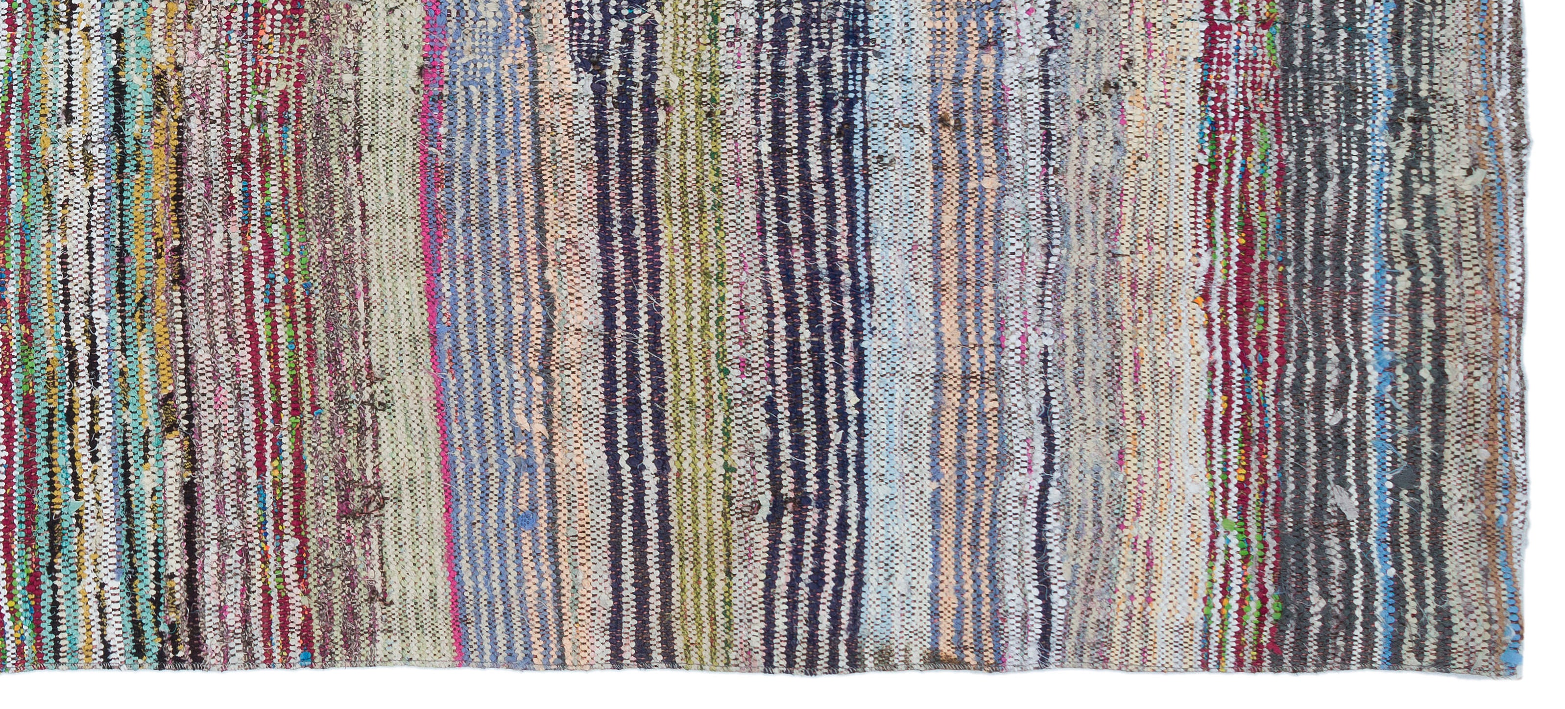 Chaput Over Dyed Kilim Rug 4'4'' x 9'6'' ft 132 x 290 cm