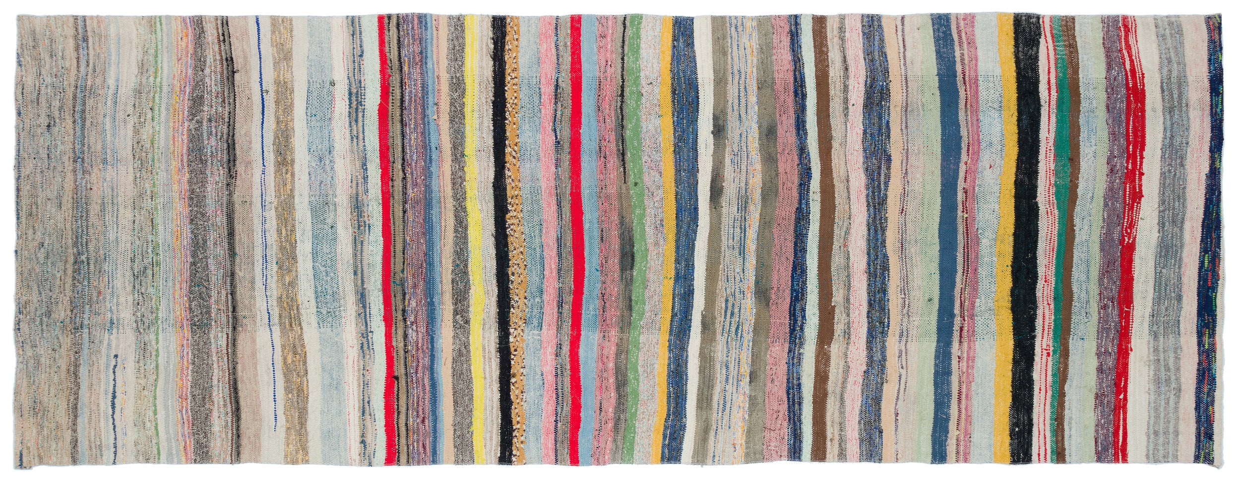 Chaput Over Dyed Kilim Rug 4'6'' x 11'8'' ft 137 x 356 cm