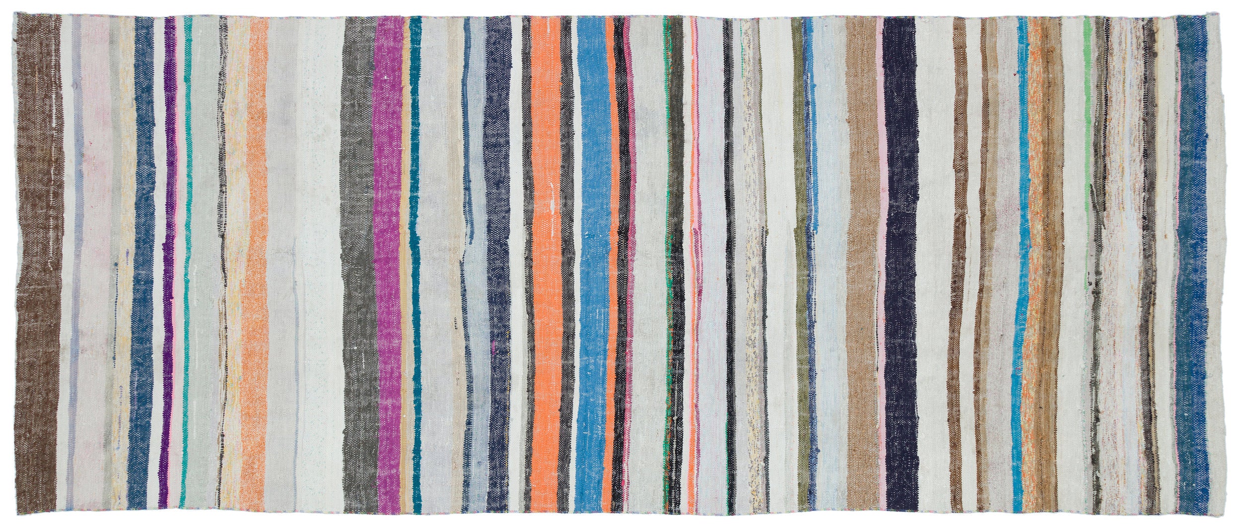 Chaput Over Dyed Kilim Rug 4'12'' x 11'11'' ft 152 x 362 cm