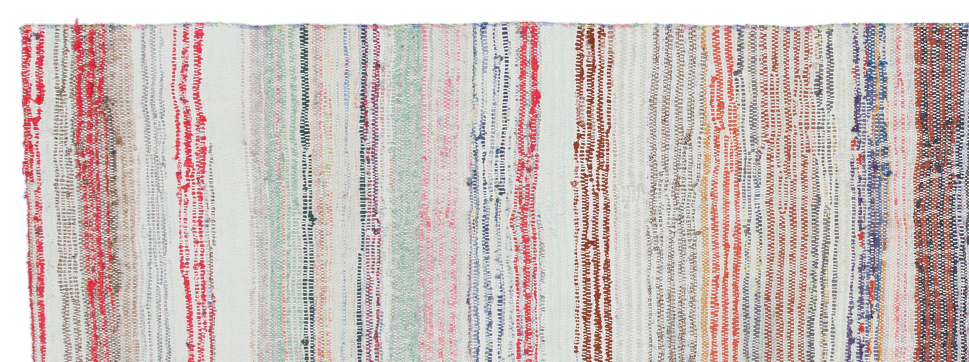 Chaput Over Dyed Kilim Rug 3'3'' x 9'1'' ft 100 x 278 cm