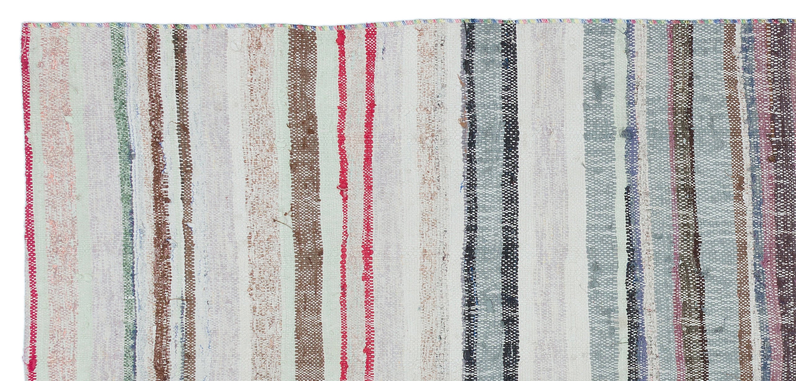 Chaput Over Dyed Kilim Rug 3'6'' x 7'7'' ft 107 x 230 cm
