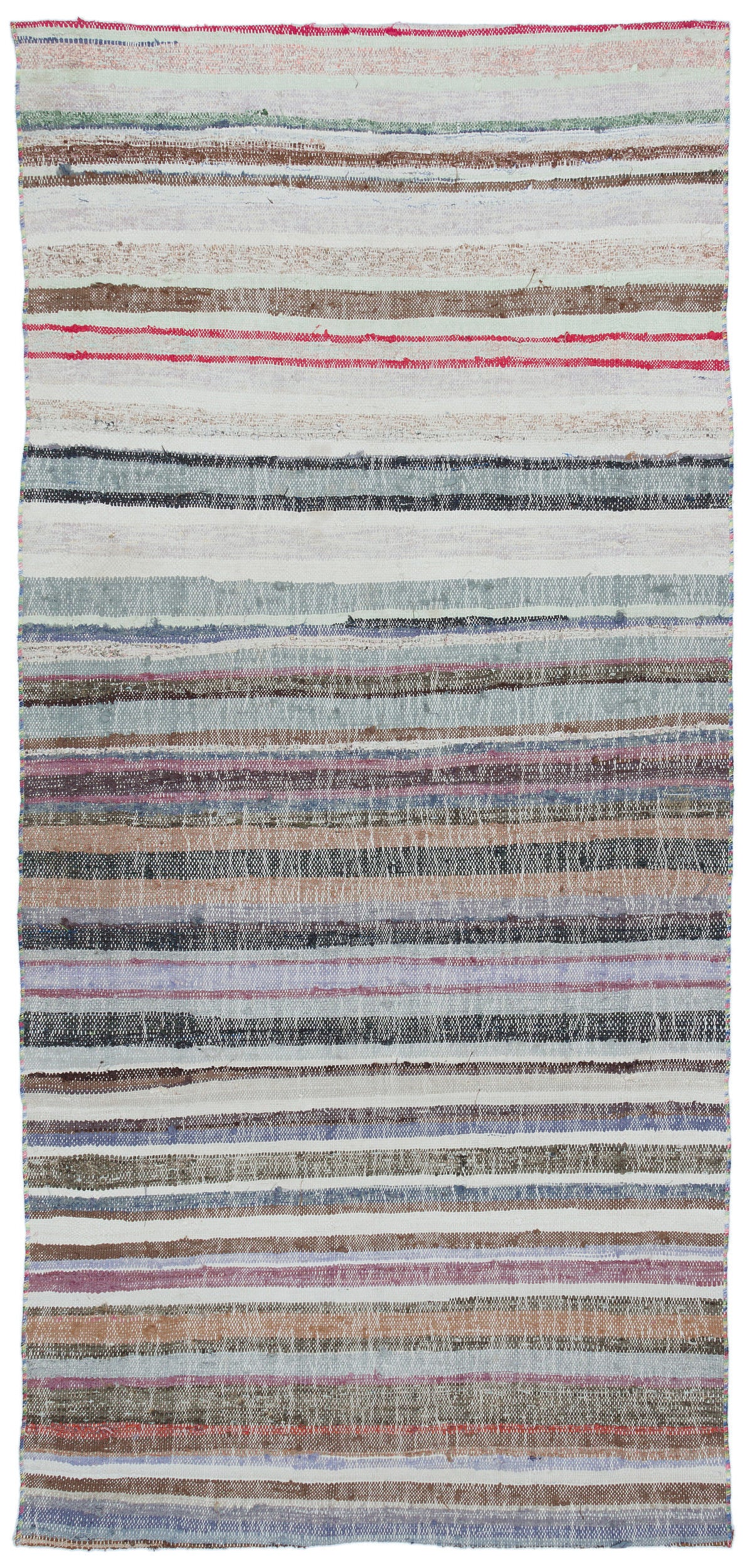 Chaput Over Dyed Kilim Rug 3'6'' x 7'7'' ft 107 x 230 cm
