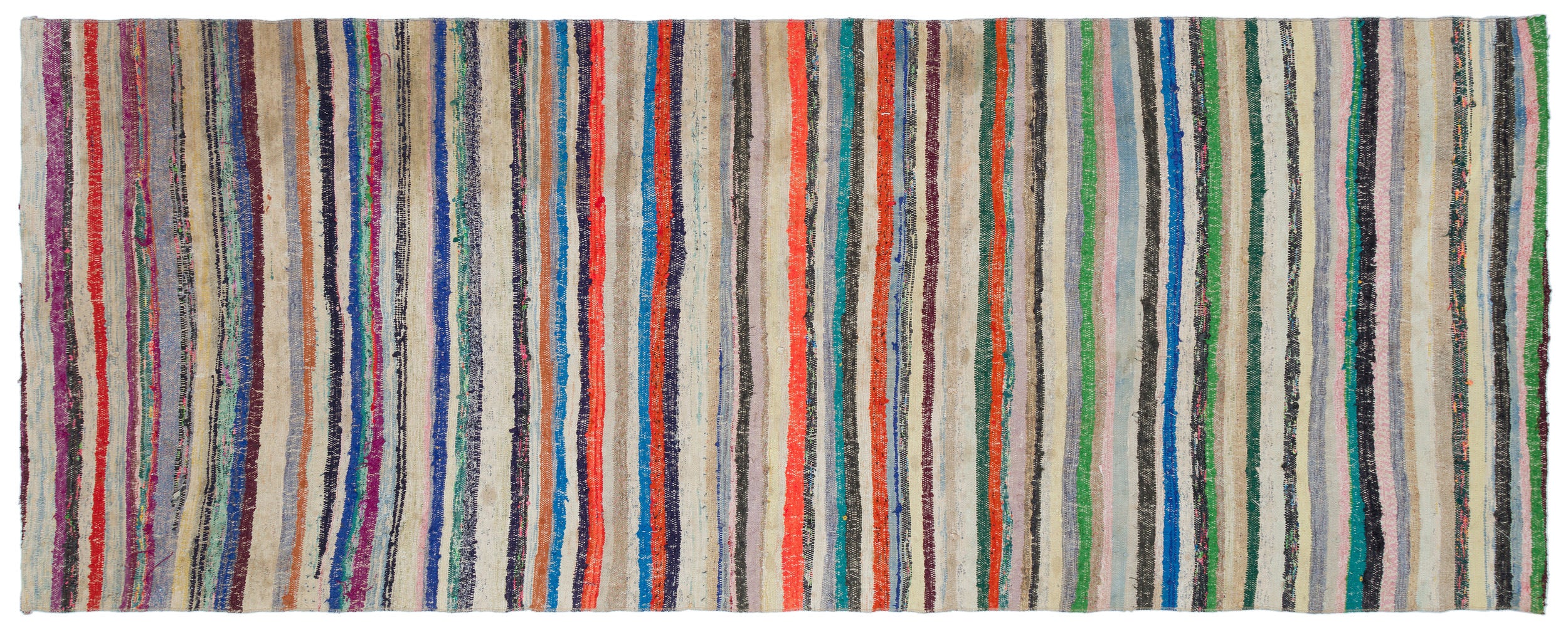 Chaput Over Dyed Kilim Rug 4'4'' x 11'2'' ft 131 x 340 cm