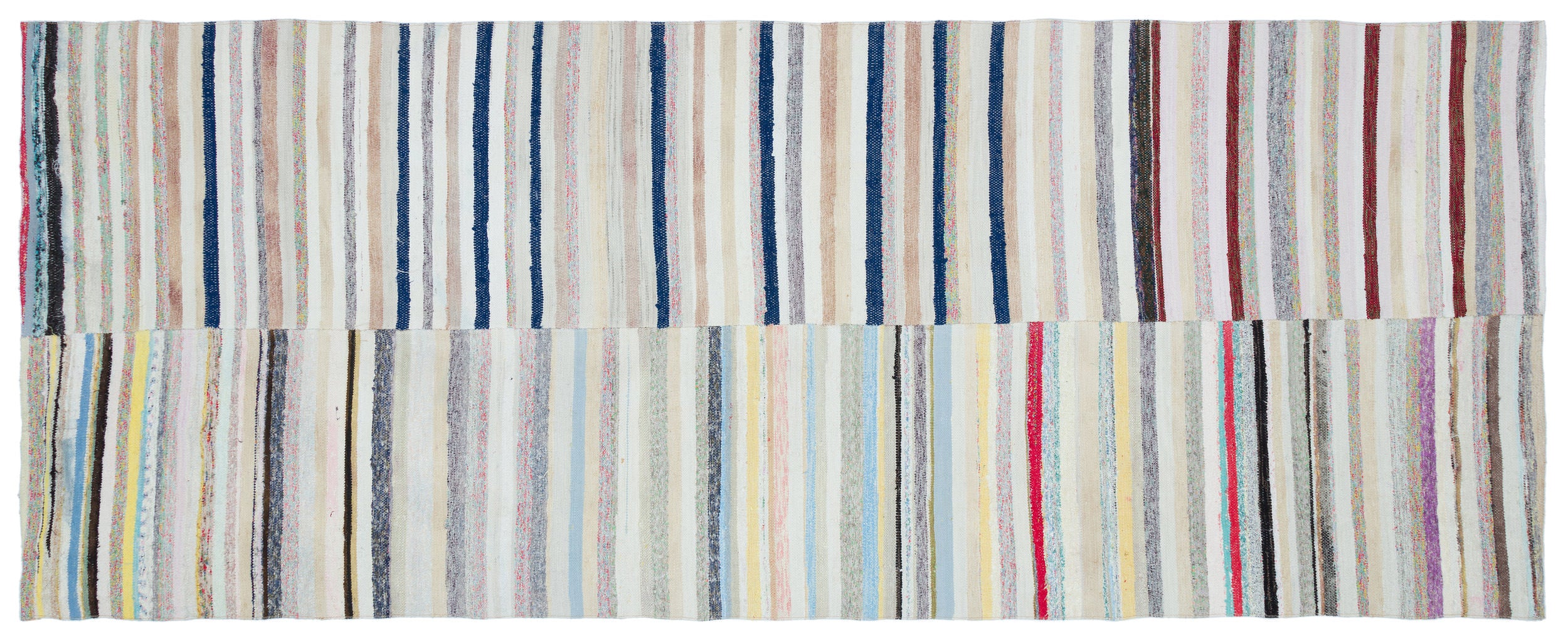 Chaput Over Dyed Kilim Rug 4'6'' x 11'6'' ft 136 x 350 cm