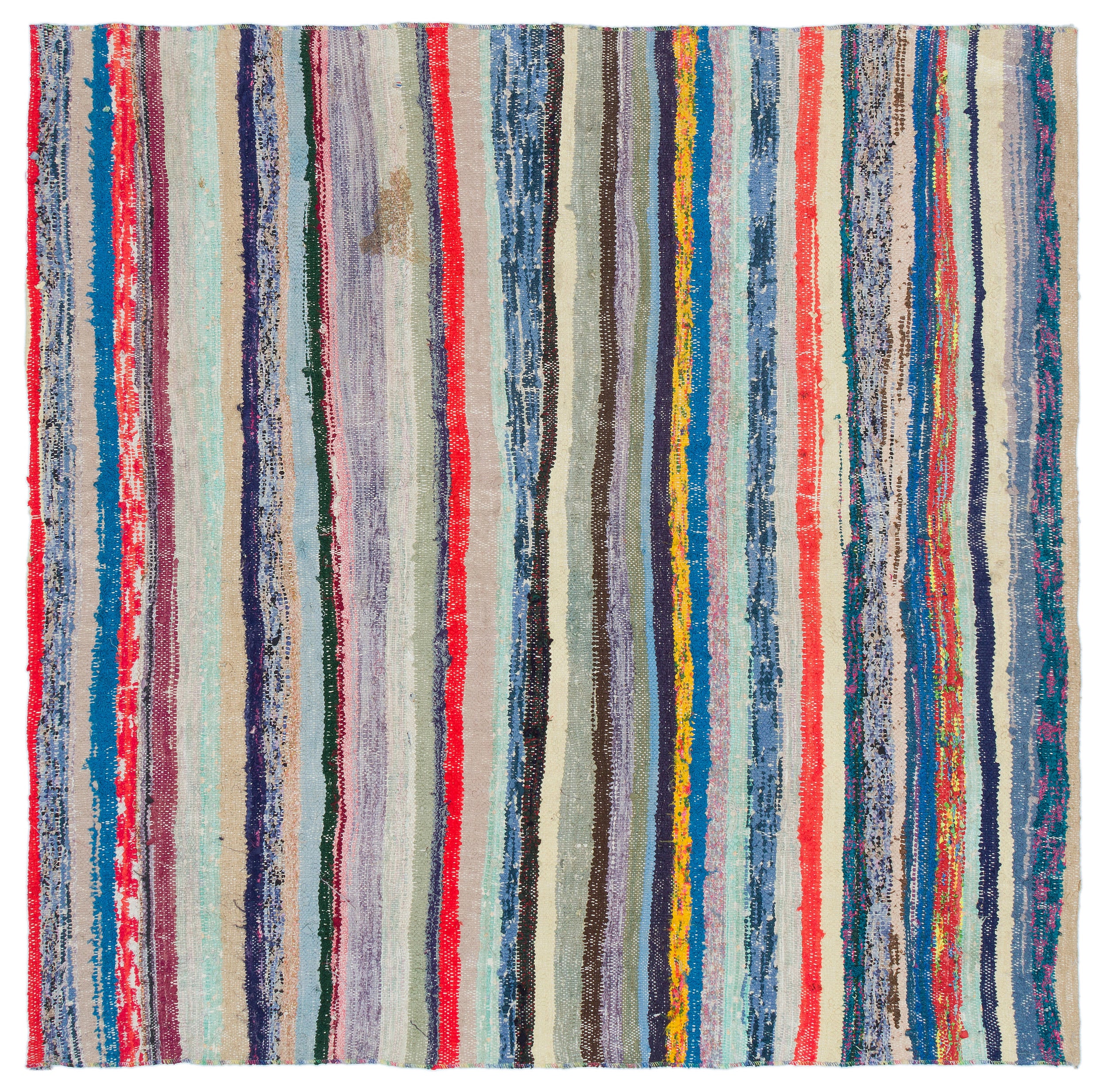 Chaput Over Dyed Kilim Rug 4'8'' x 4'11'' ft 142 x 150 cm