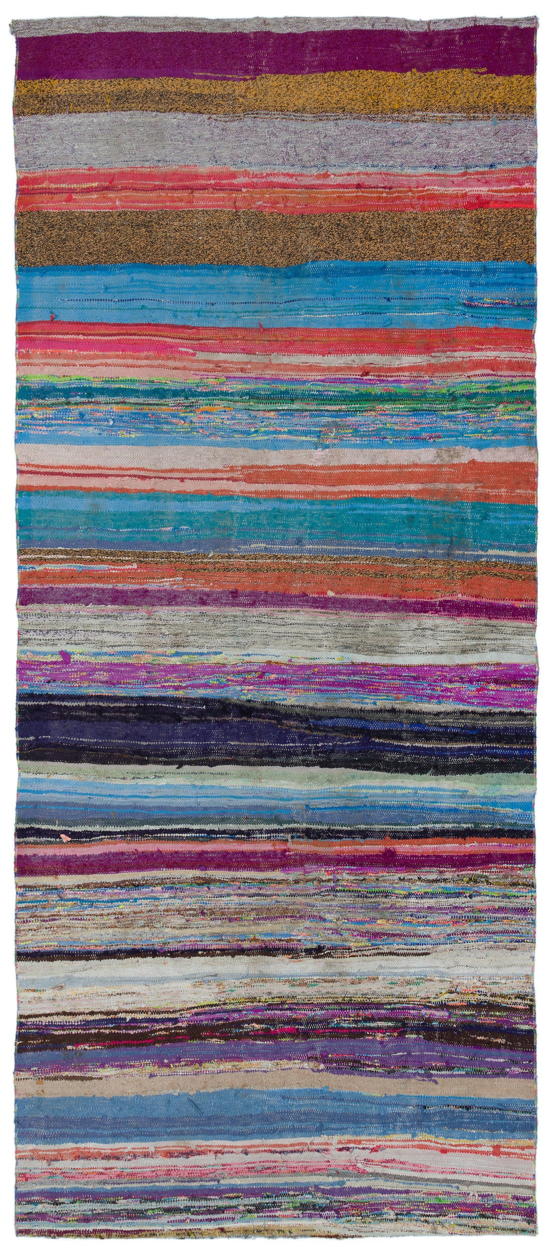 Chaput Over Dyed Kilim Rug 4'4'' x 9'10'' ft 131 x 300 cm