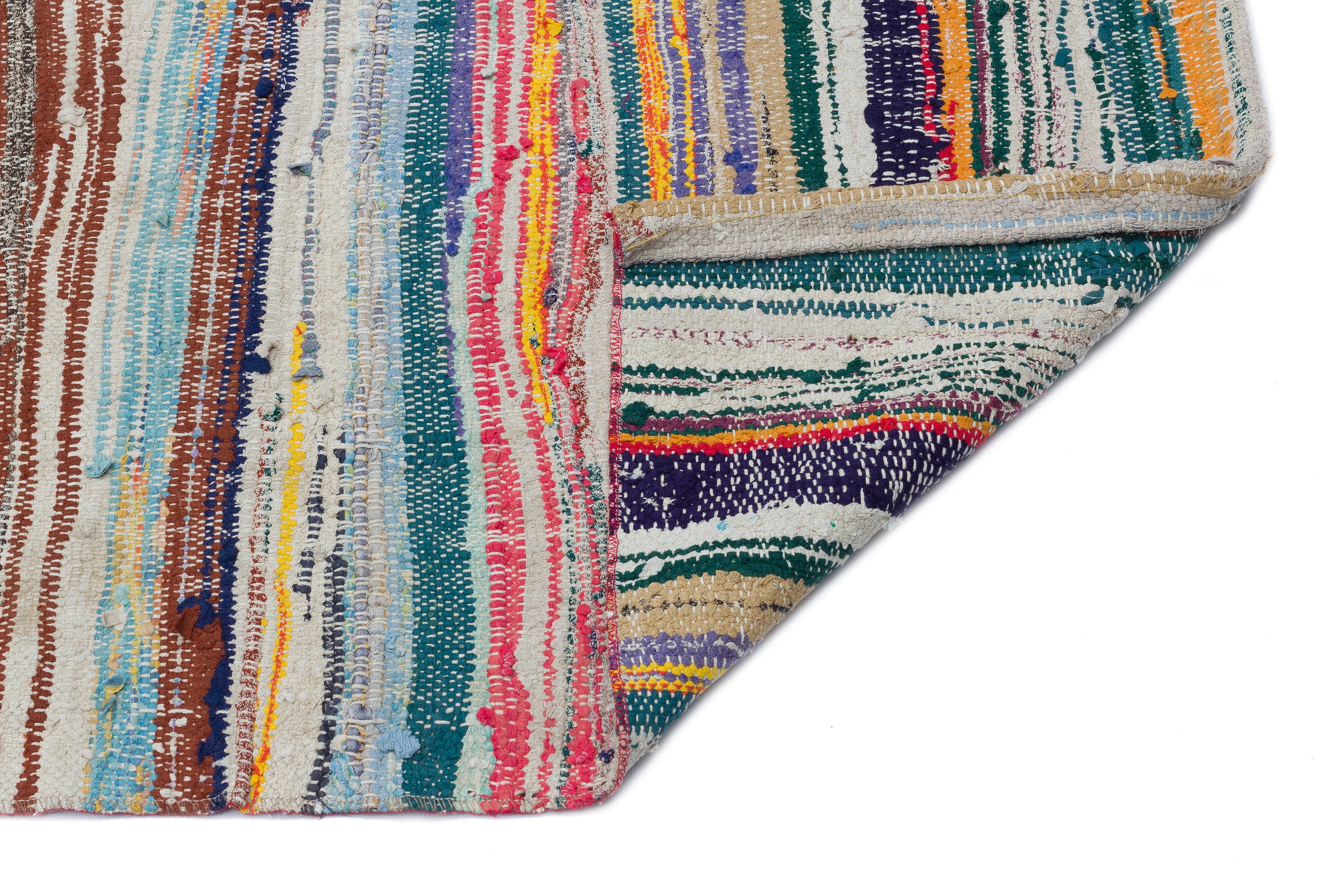 Chaput Over Dyed Kilim Rug 3'7'' x 10'11'' ft 108 x 333 cm