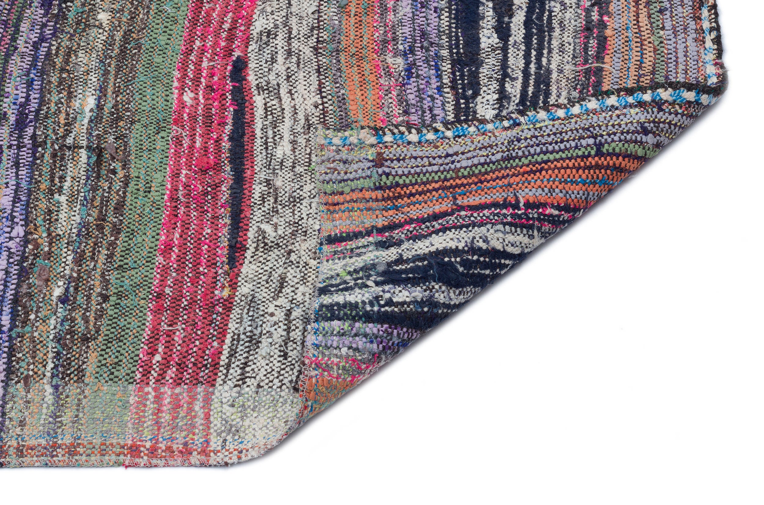 Chaput Over Dyed Kilim Rug 3'6'' x 12'4'' ft 106 x 377 cm
