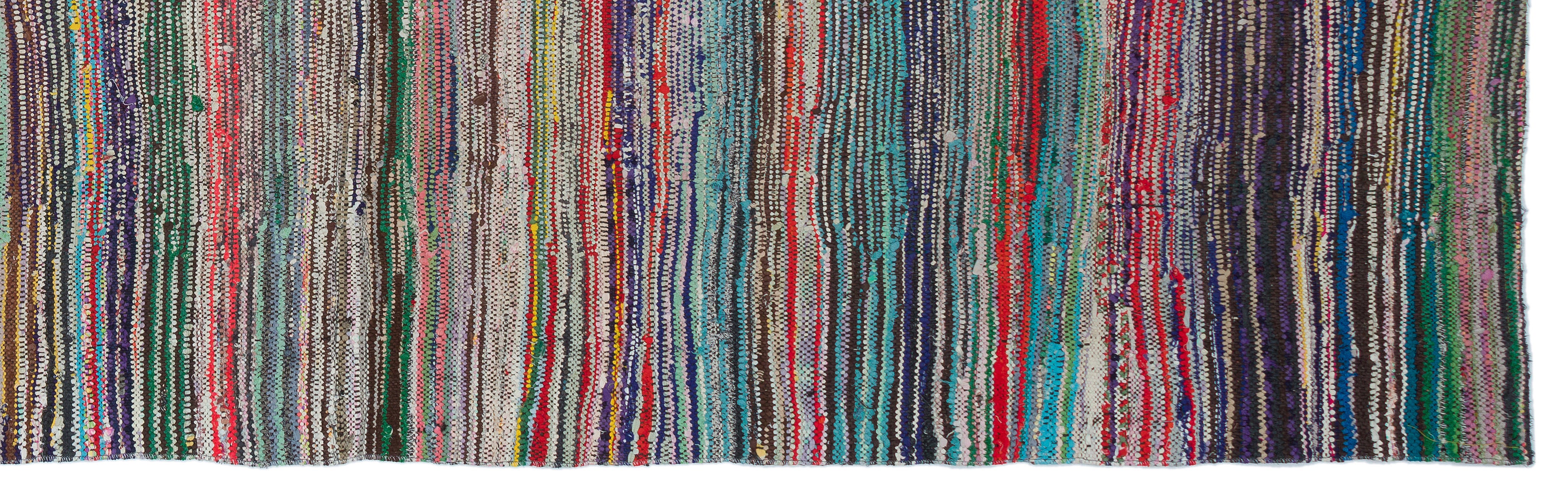 Chaput Over Dyed Kilim Rug 3'8'' x 12'0'' ft 112 x 367 cm