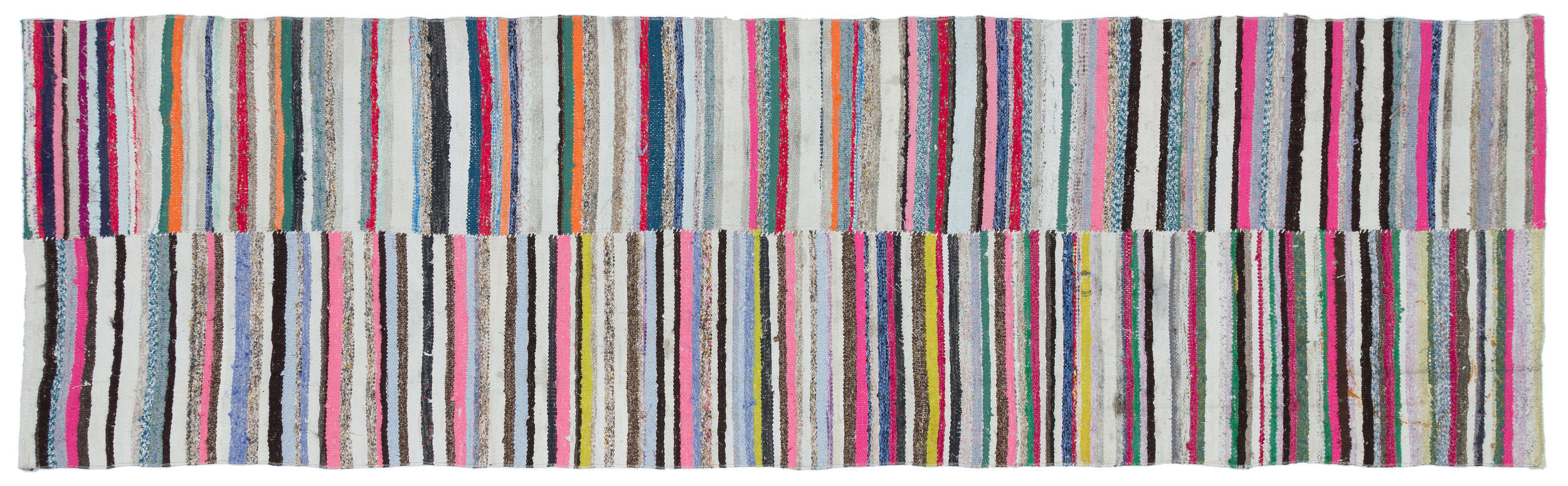 Chaput Over Dyed Kilim Rug 3'3'' x 10'9'' ft 98 x 328 cm