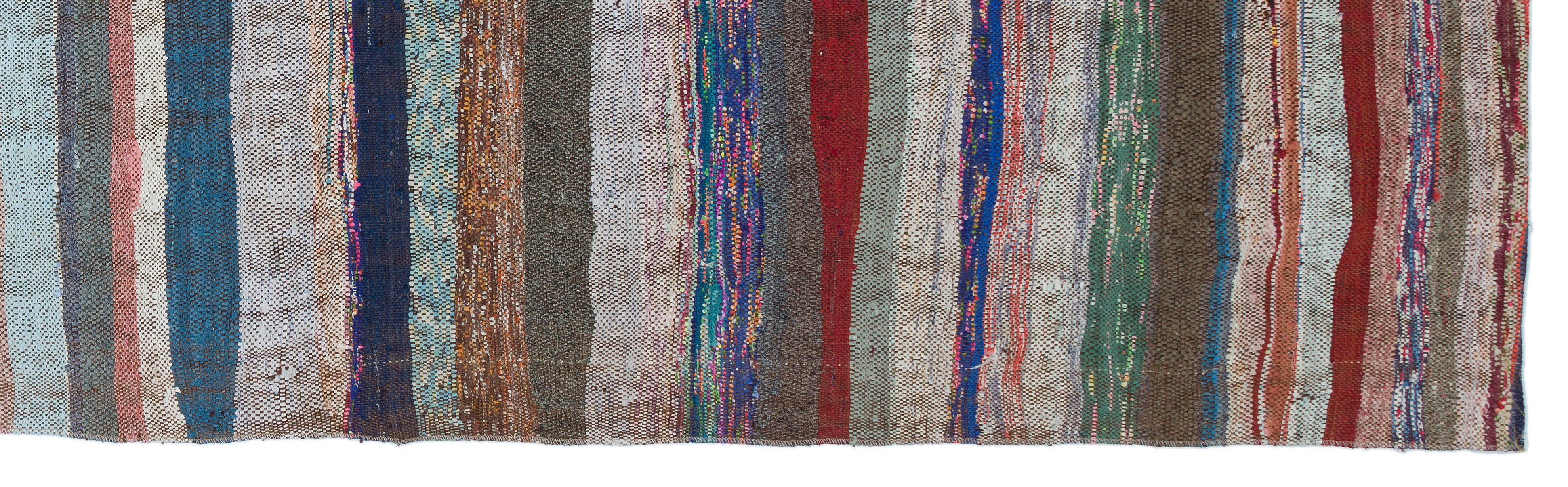 Chaput Over Dyed Kilim Rug 3'5'' x 11'5'' ft 105 x 348 cm