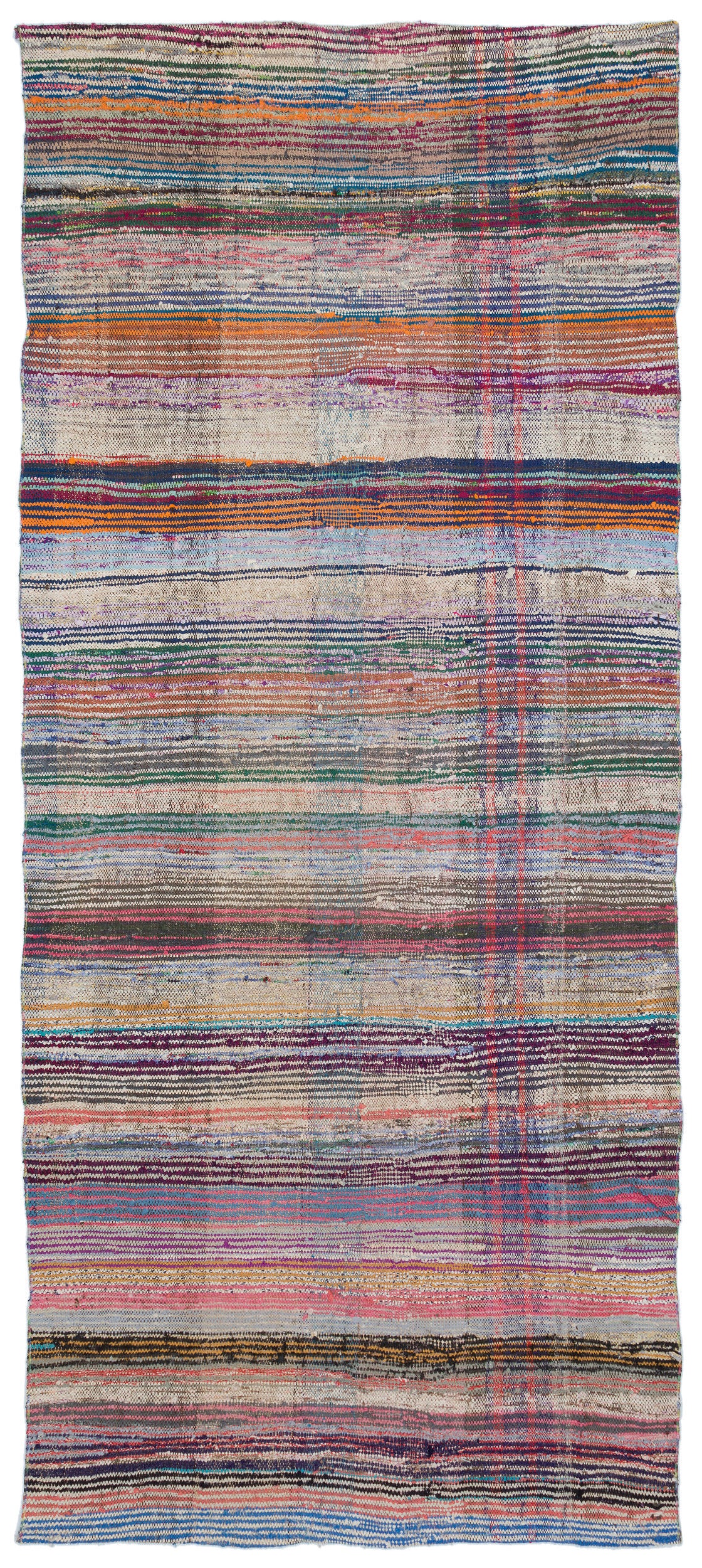 Chaput Over Dyed Kilim Rug 4'2'' x 9'10'' ft 128 x 300 cm