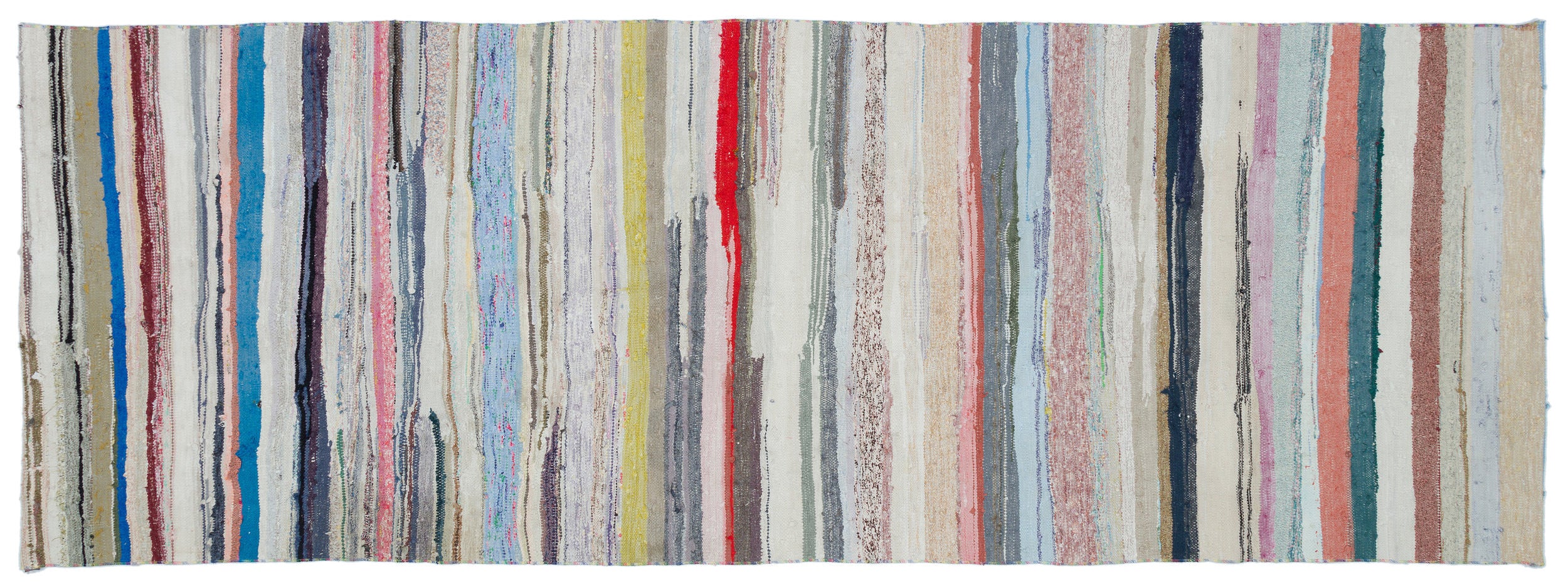 Chaput Over Dyed Kilim Rug 3'12'' x 11'2'' ft 121 x 340 cm