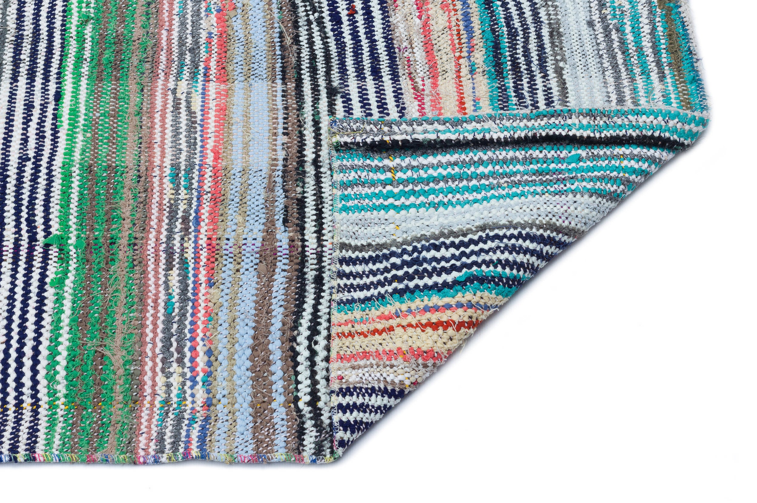 Chaput Over Dyed Kilim Rug 4'2'' x 10'12'' ft 128 x 335 cm
