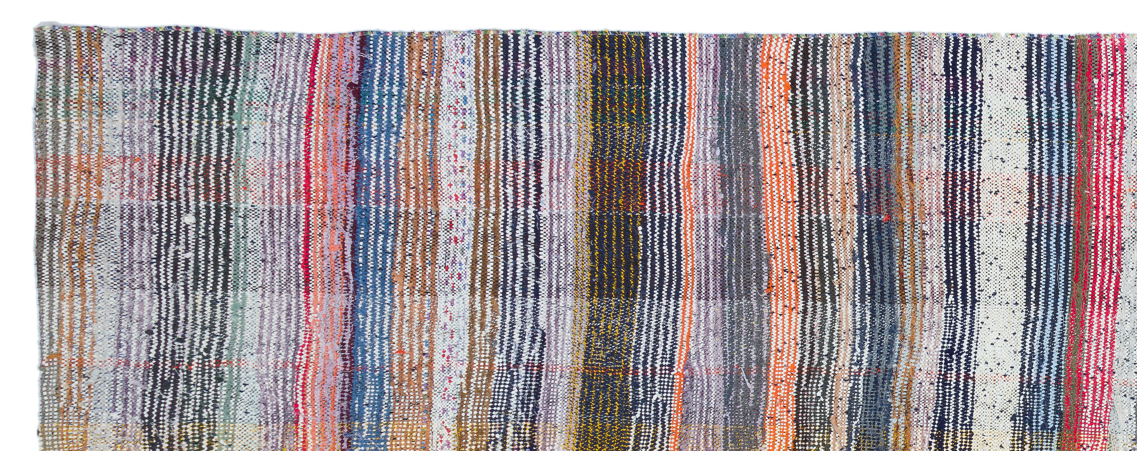 Chaput Over Dyed Kilim Rug 4'2'' x 10'12'' ft 128 x 335 cm