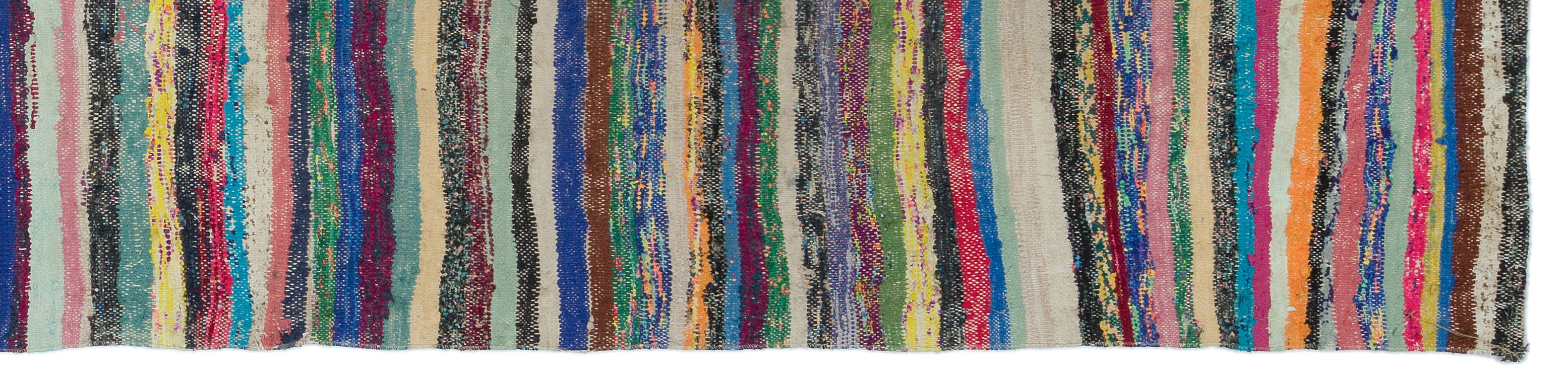 Chaput Over Dyed Kilim Rug 3'3'' x 13'7'' ft 98 x 414 cm