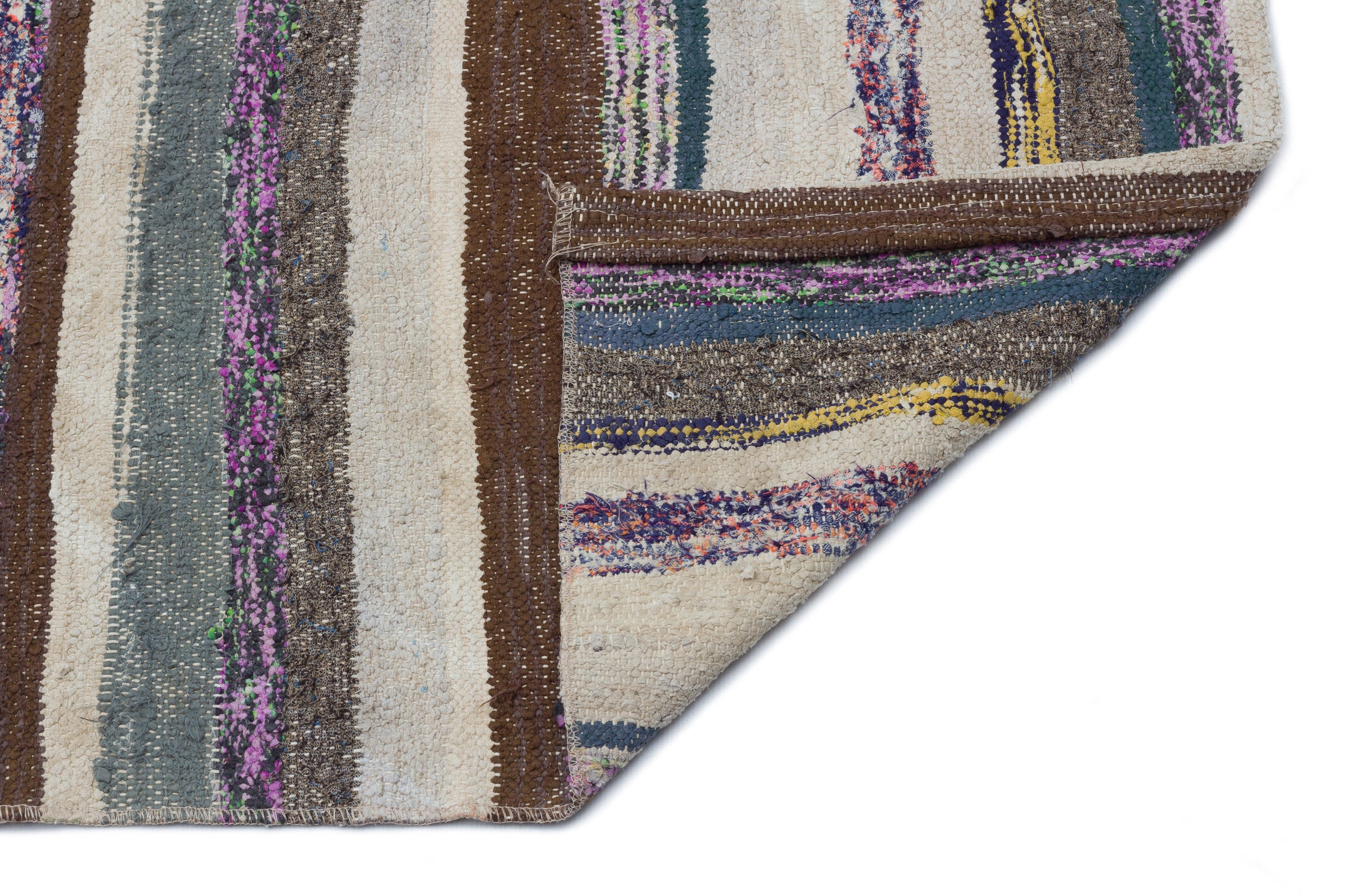 Chaput Over Dyed Kilim Rug 3'7'' x 9'10'' ft 108 x 300 cm