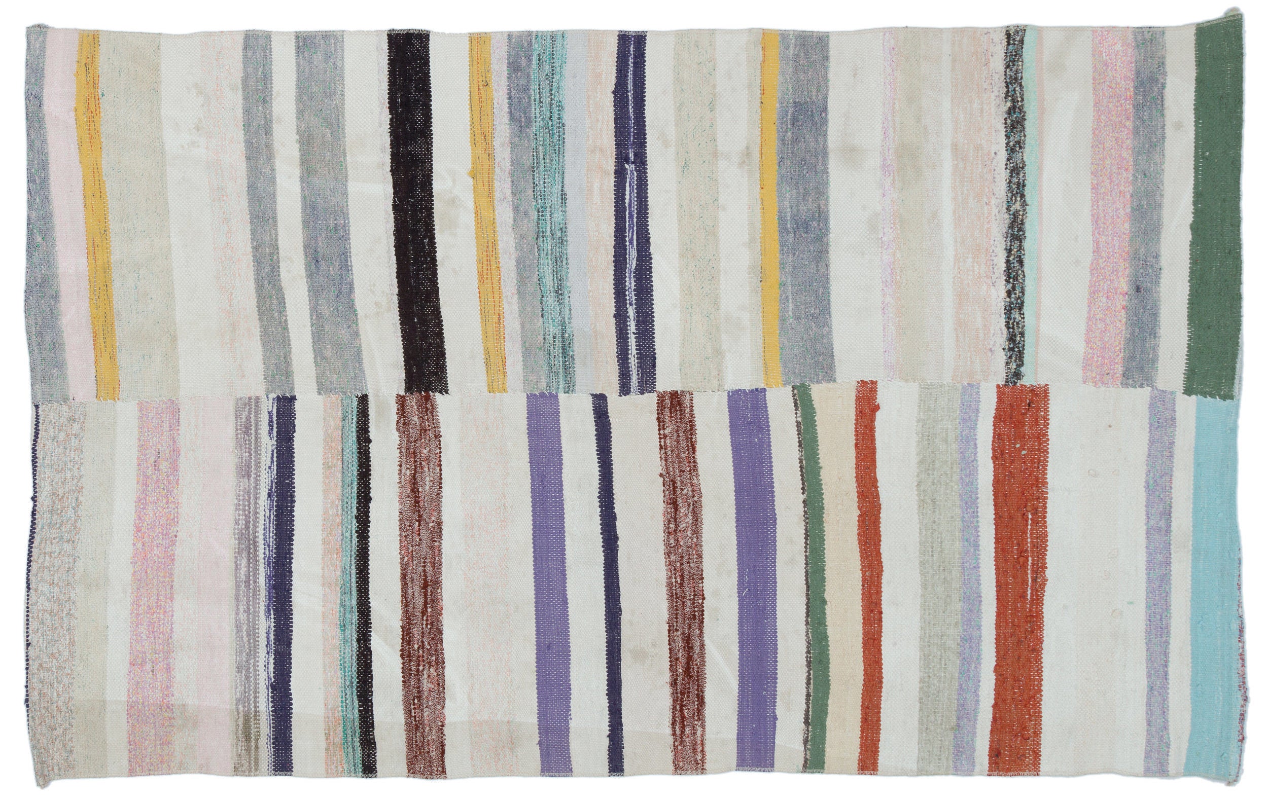 Chaput Over Dyed Kilim Rug 4'2'' x 6'9'' ft 127 x 207 cm